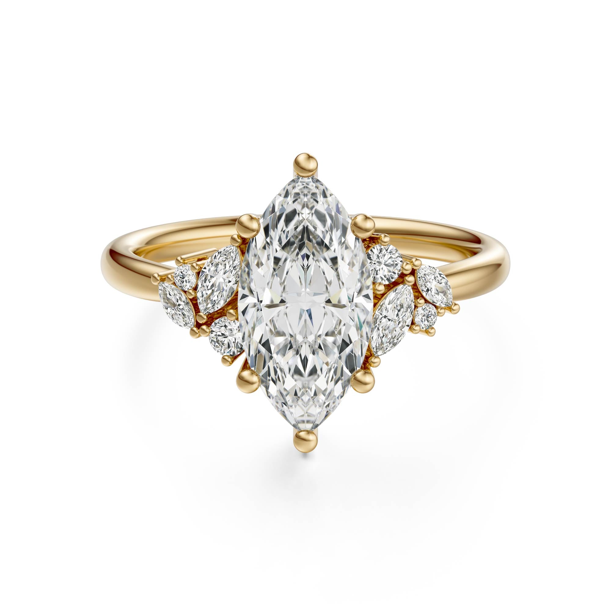 The Laurel Ring | Marquise