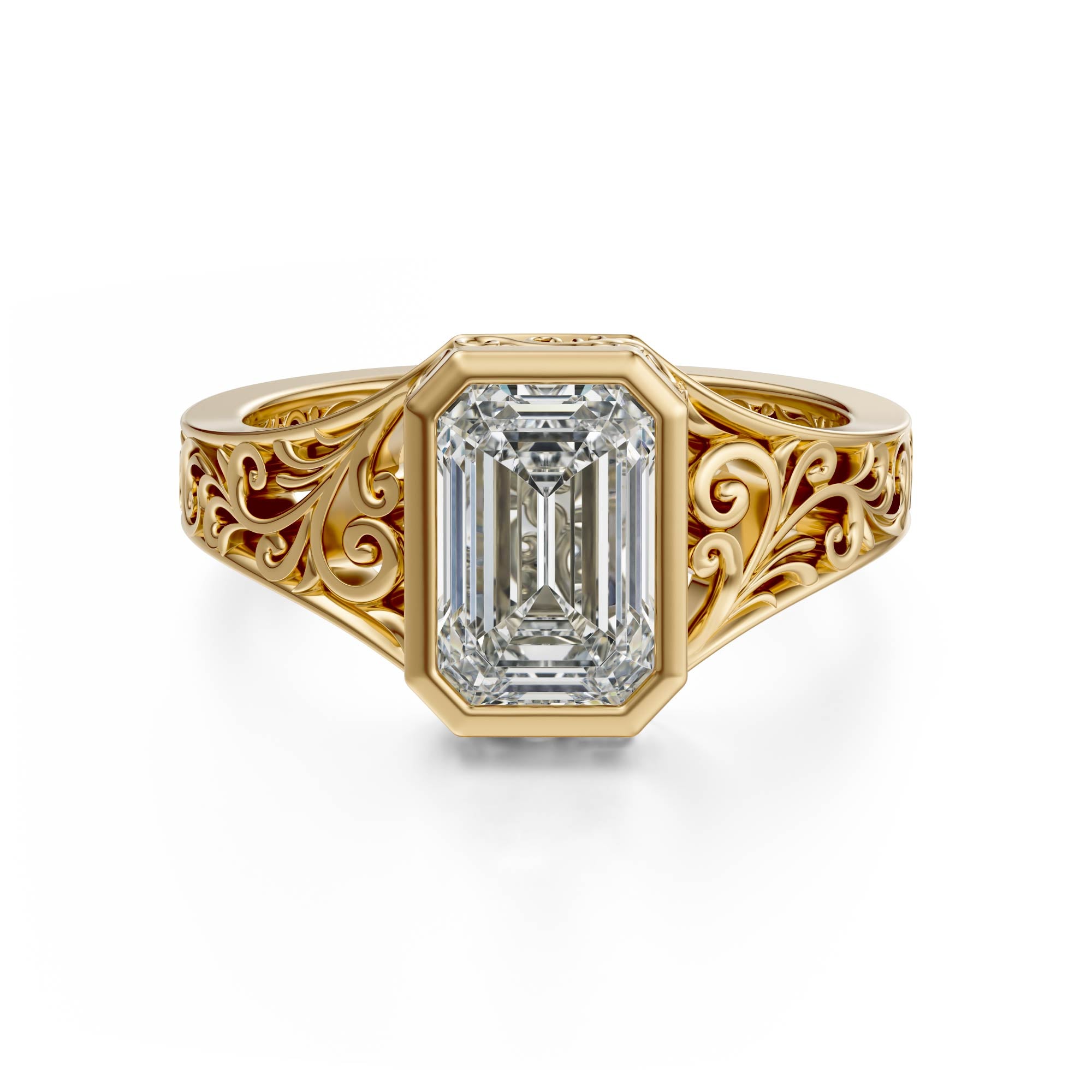 The Endearment Ring | Emerald Cut - Lavender Creek Gems