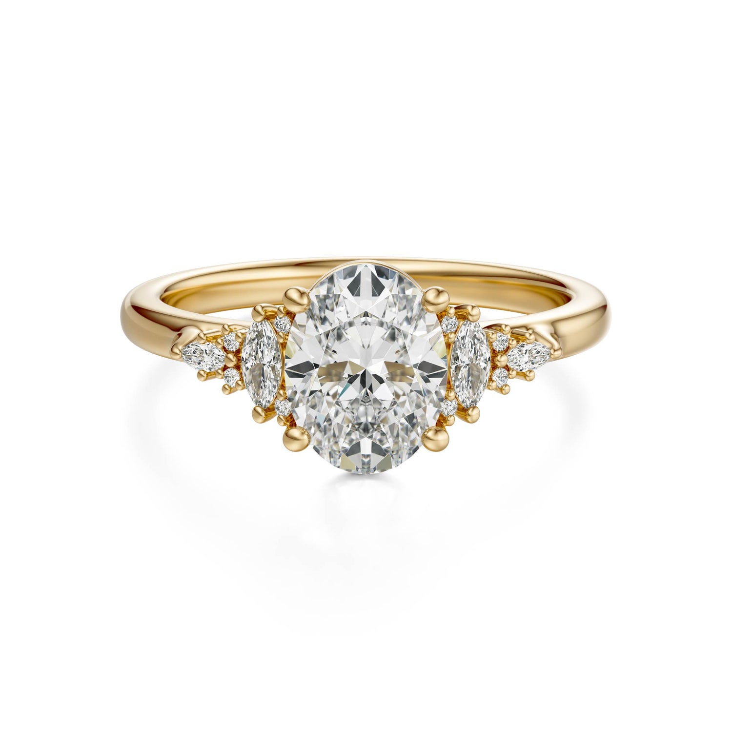 The Maeve Ring | Oval | Setting Only - Lavender Creek Gems