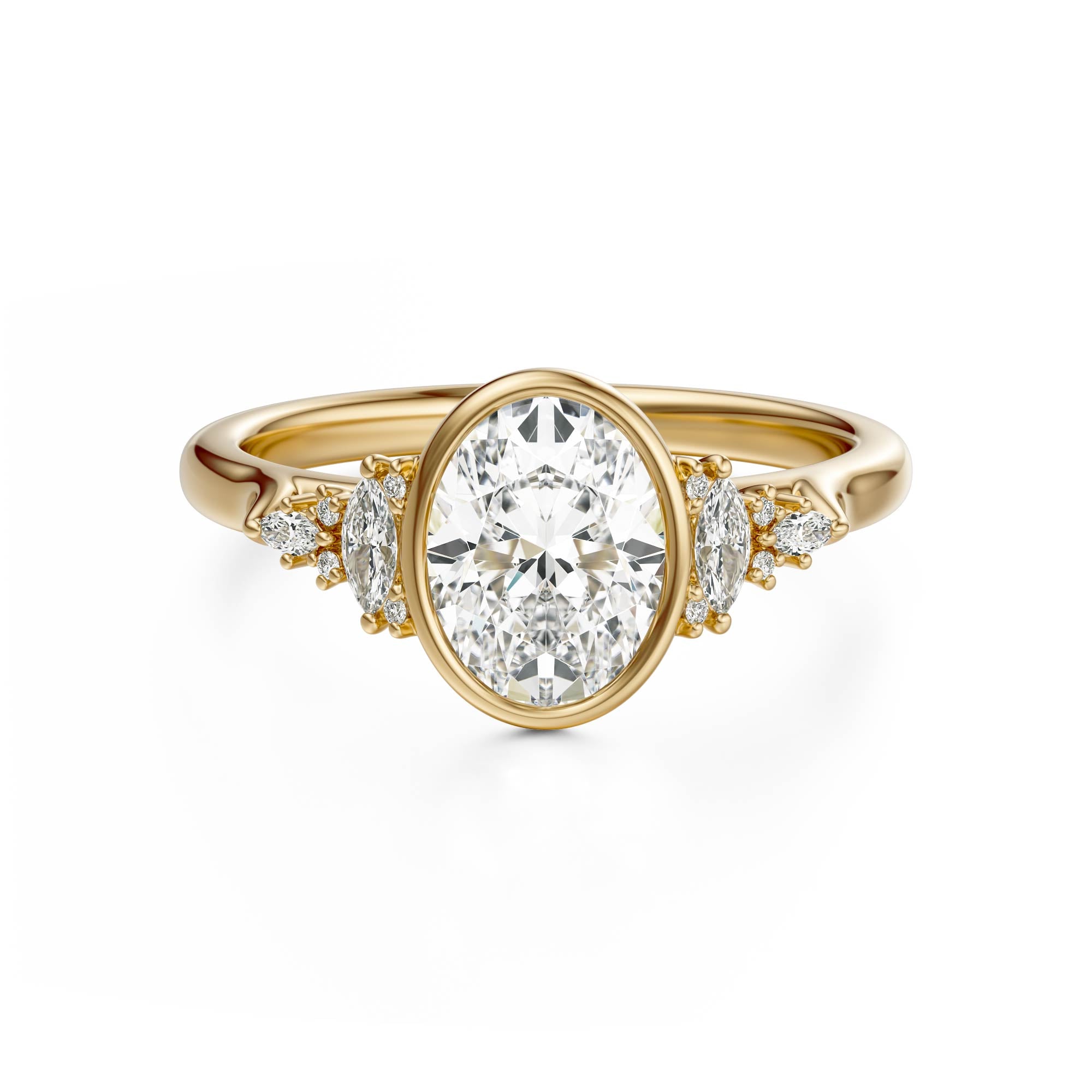 The Bezel Maeve Ring | Oval | Setting Only