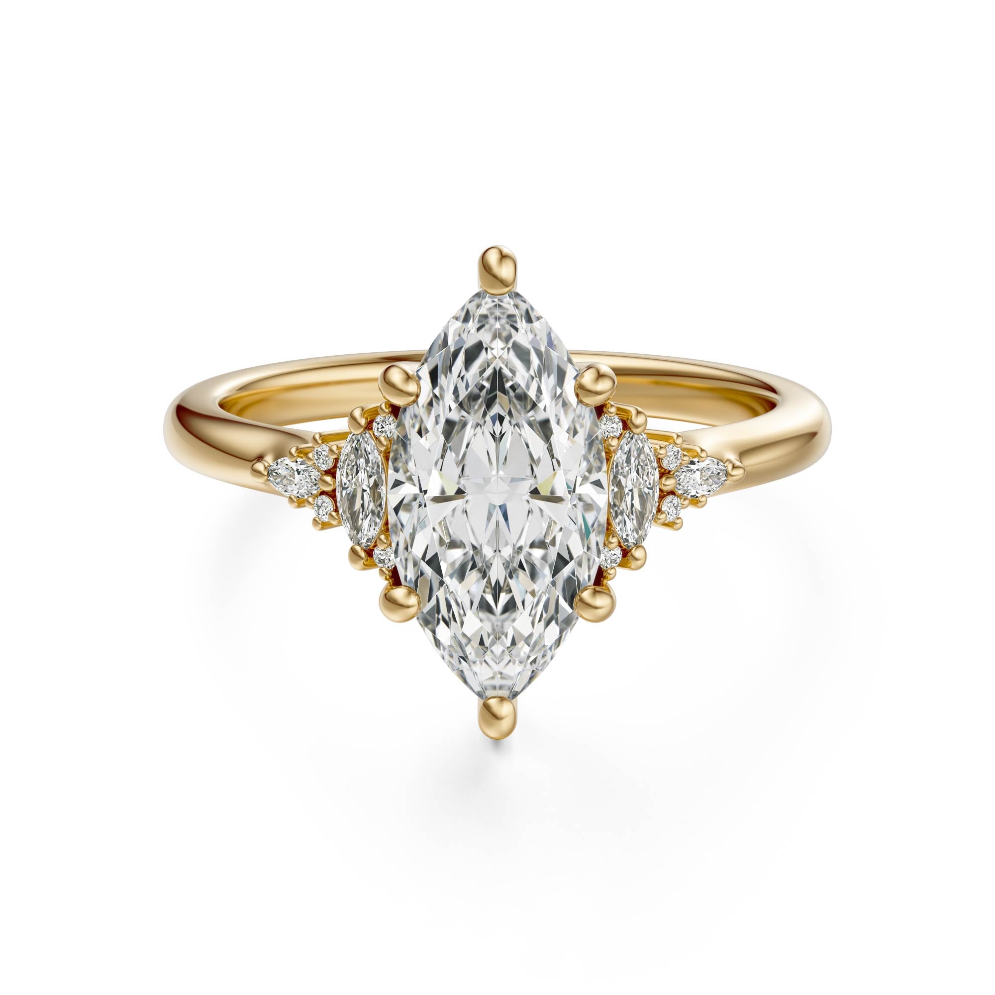The Low Maeve Ring | Marquise