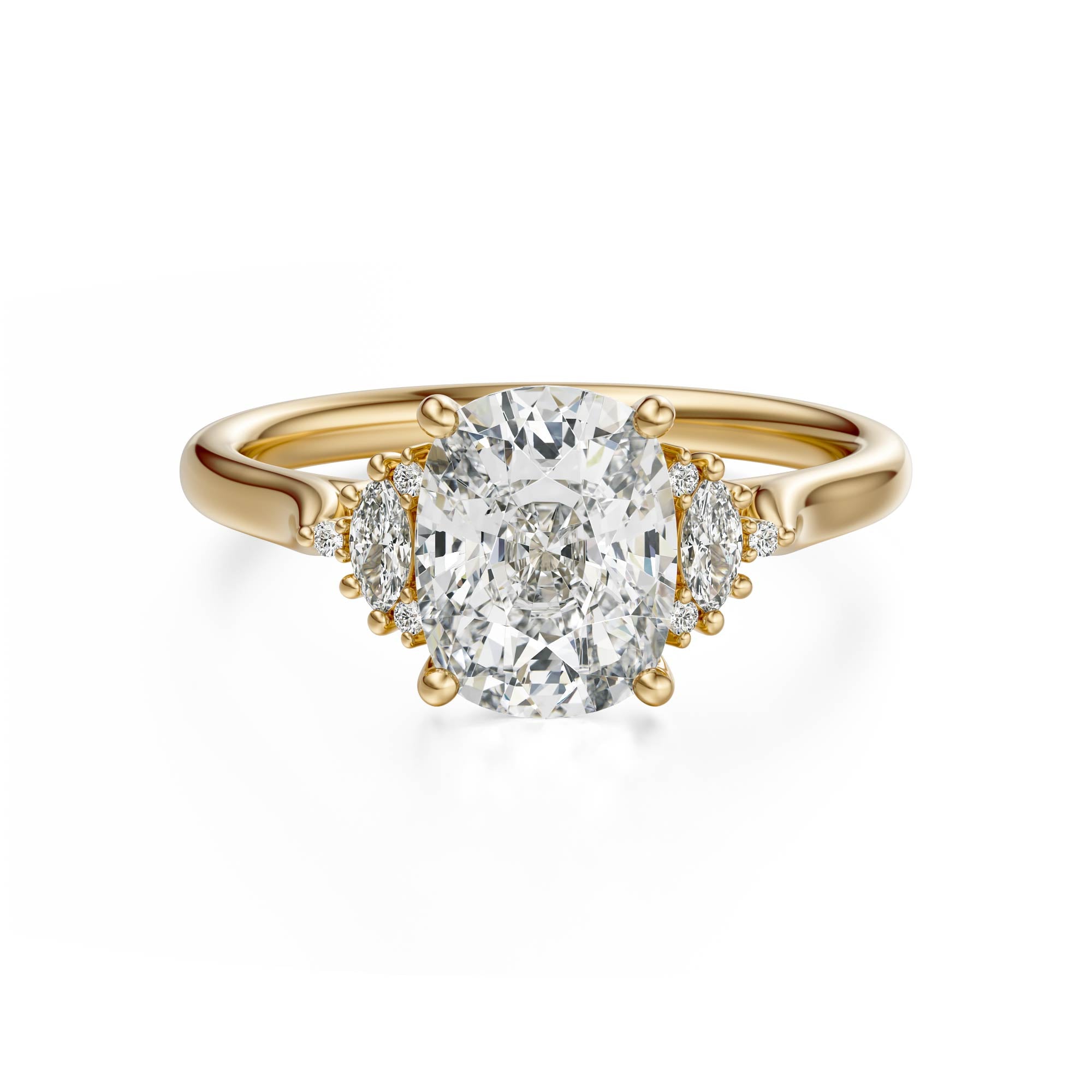 The Maren Ring | Elongated Cushion | Setting Only