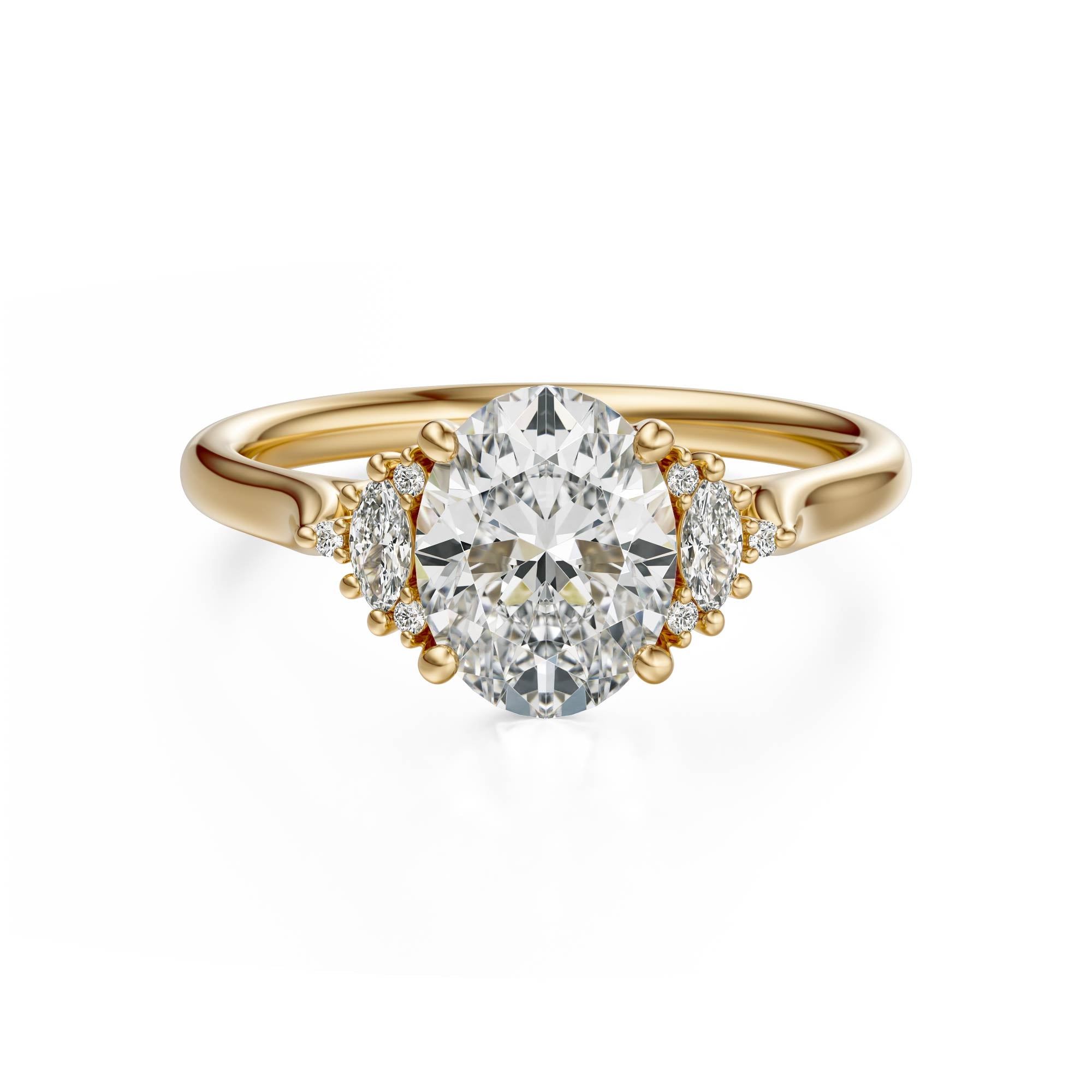 The Maren Ring | Oval | Setting Only