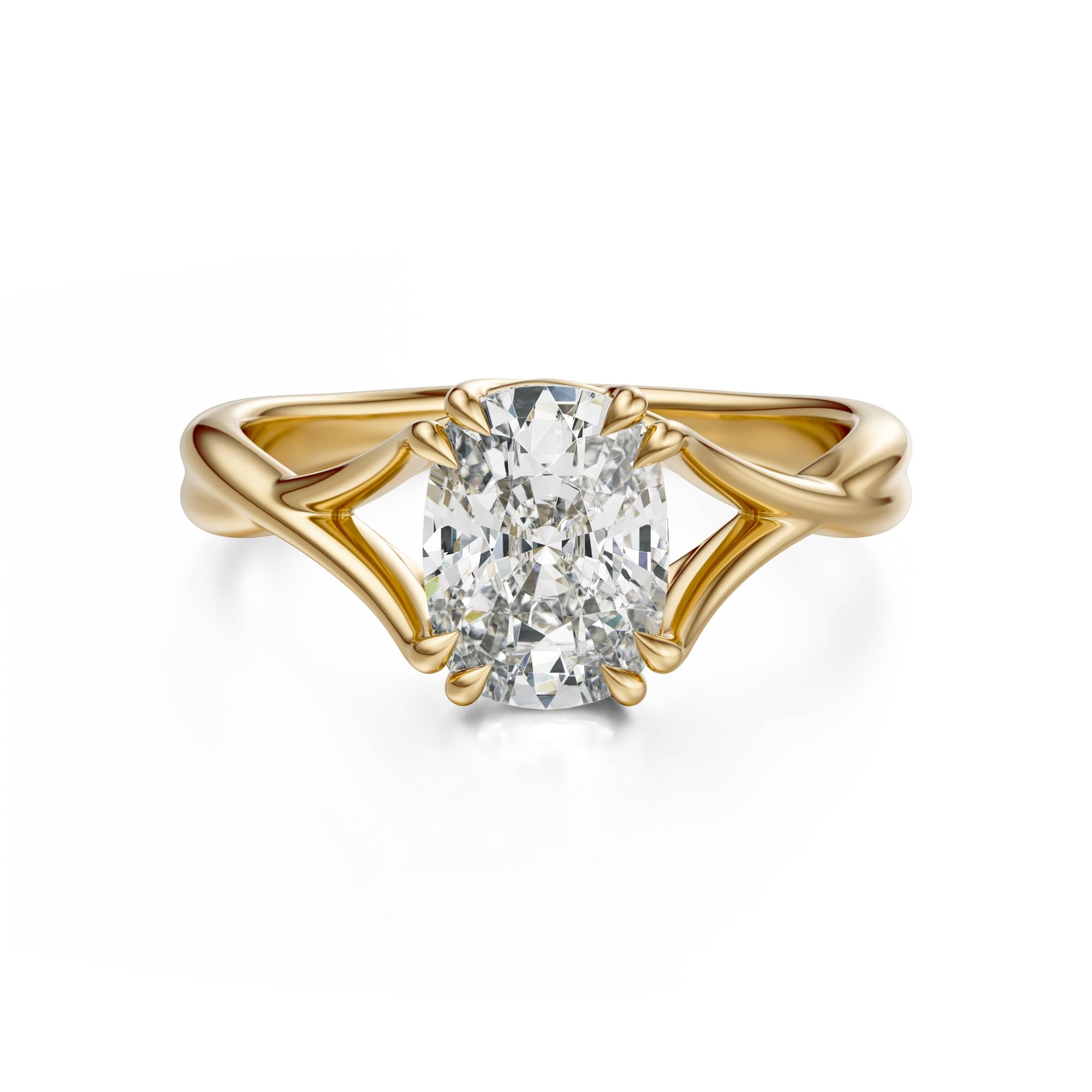 The Entwine Ring | Elongated Cushion - Lavender Creek Gems