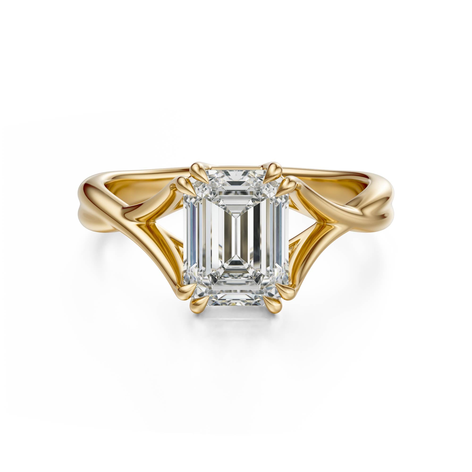 The Entwine Ring | Emerald Cut - Lavender Creek Gems