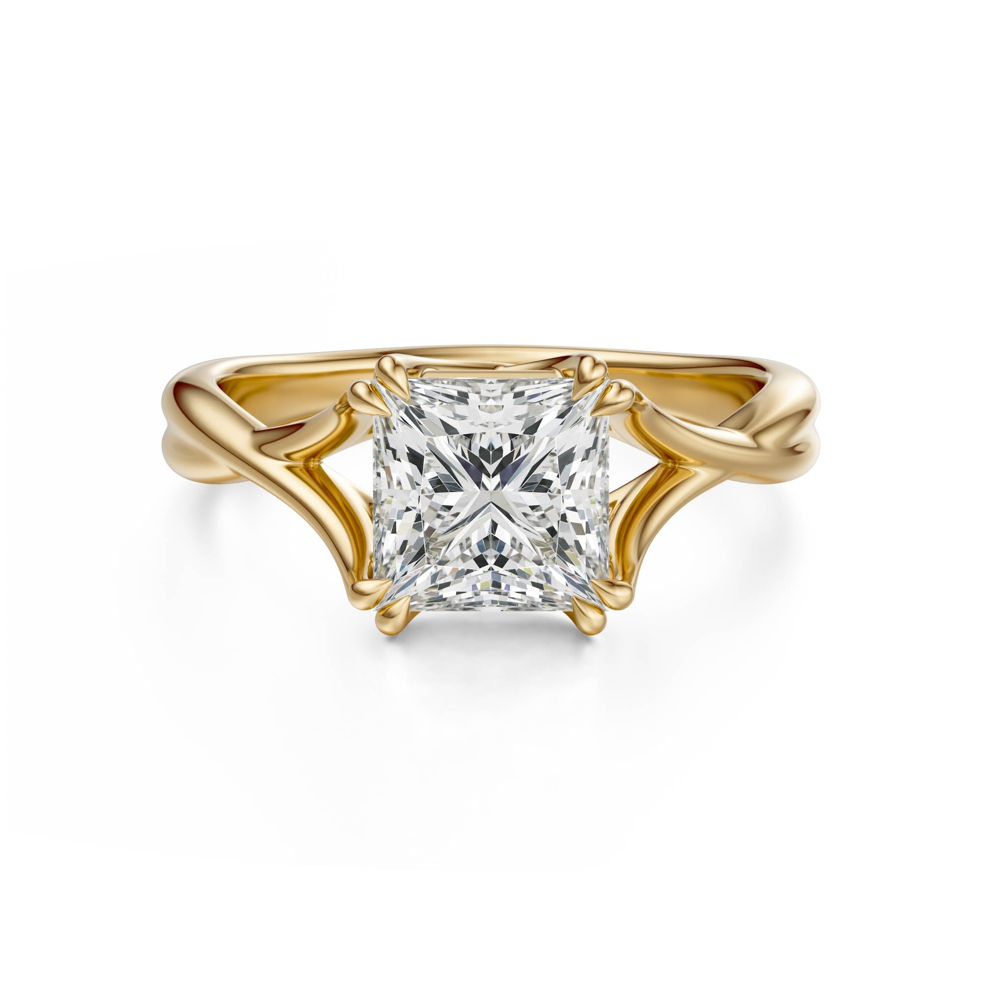 The Entwine Ring | Princess | Setting Only - Lavender Creek Gems