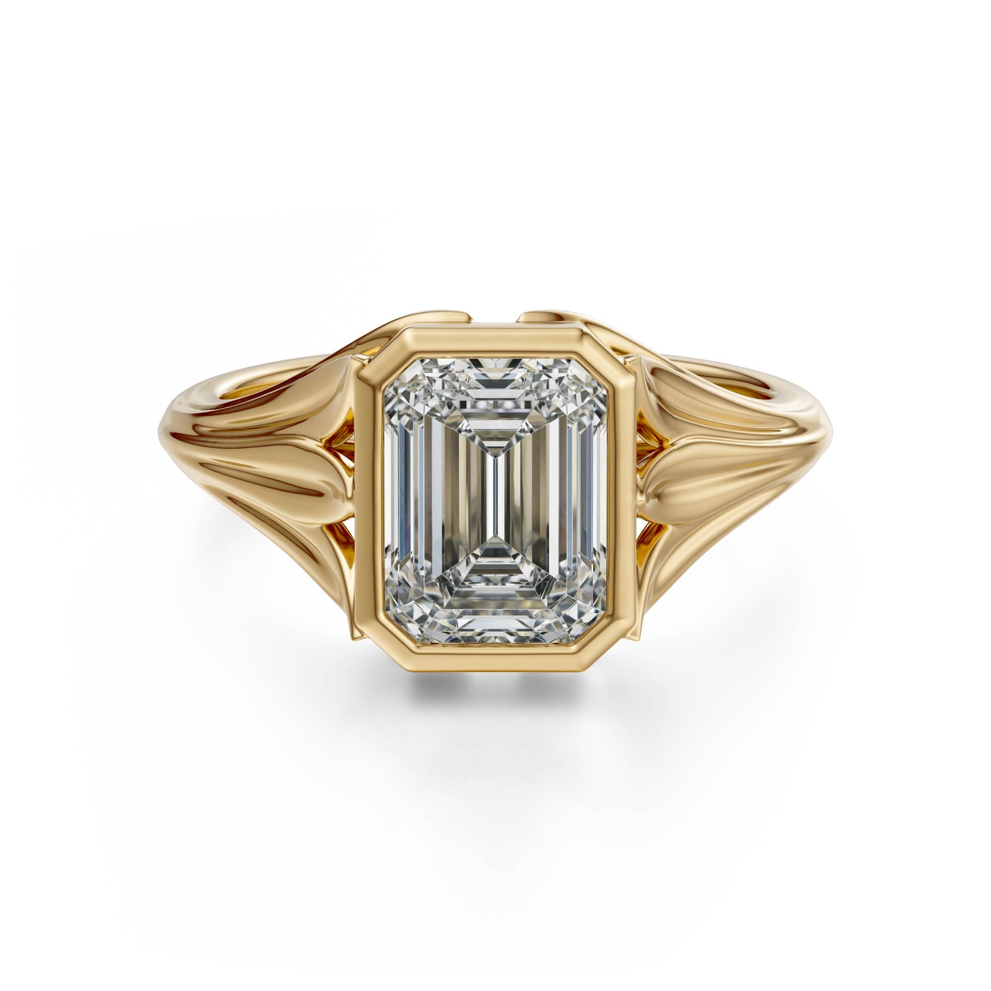 The Nightbloom Ring | Emerald Cut - Lavender Creek Gems