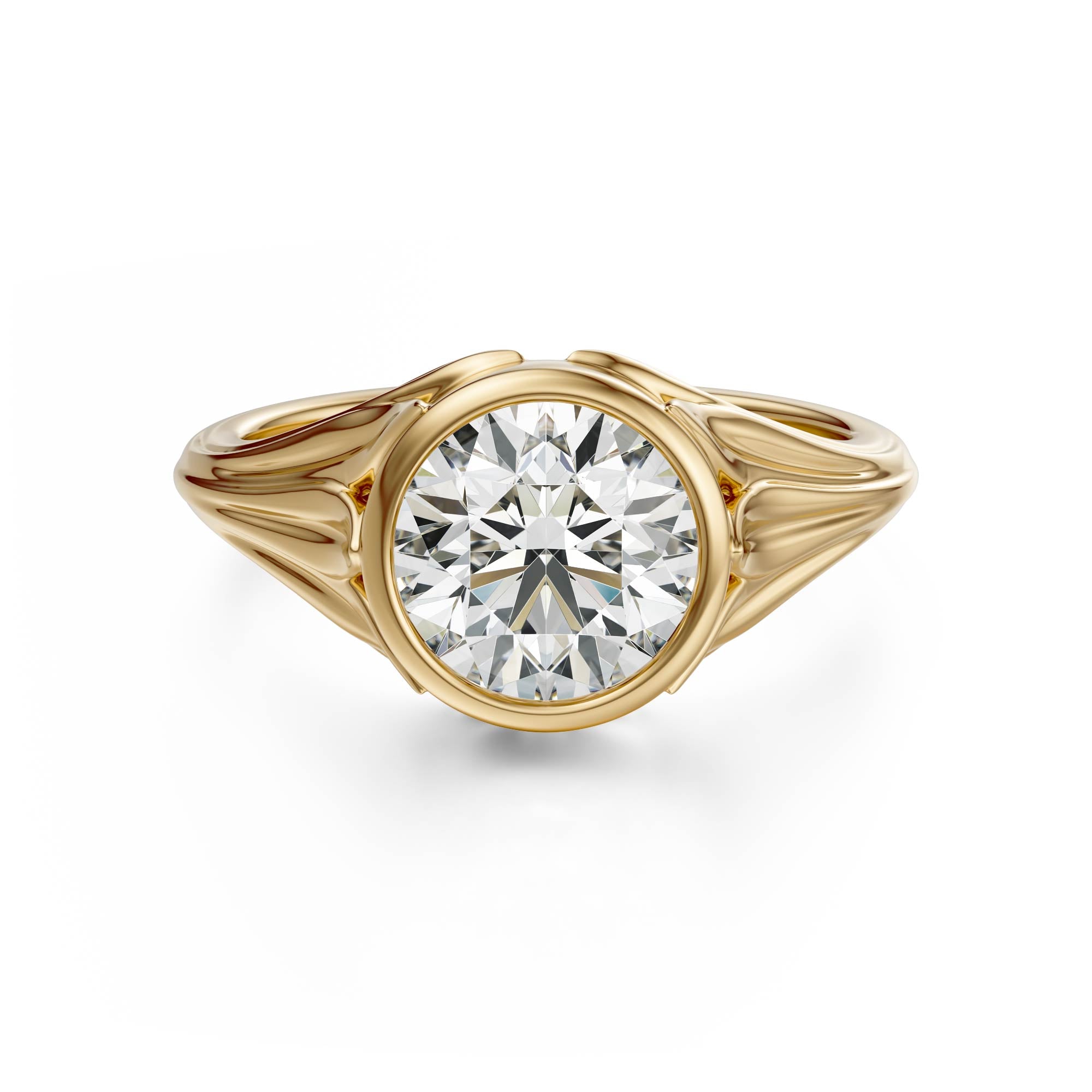 The Nightbloom Ring | Round | Setting Only - Lavender Creek Gems