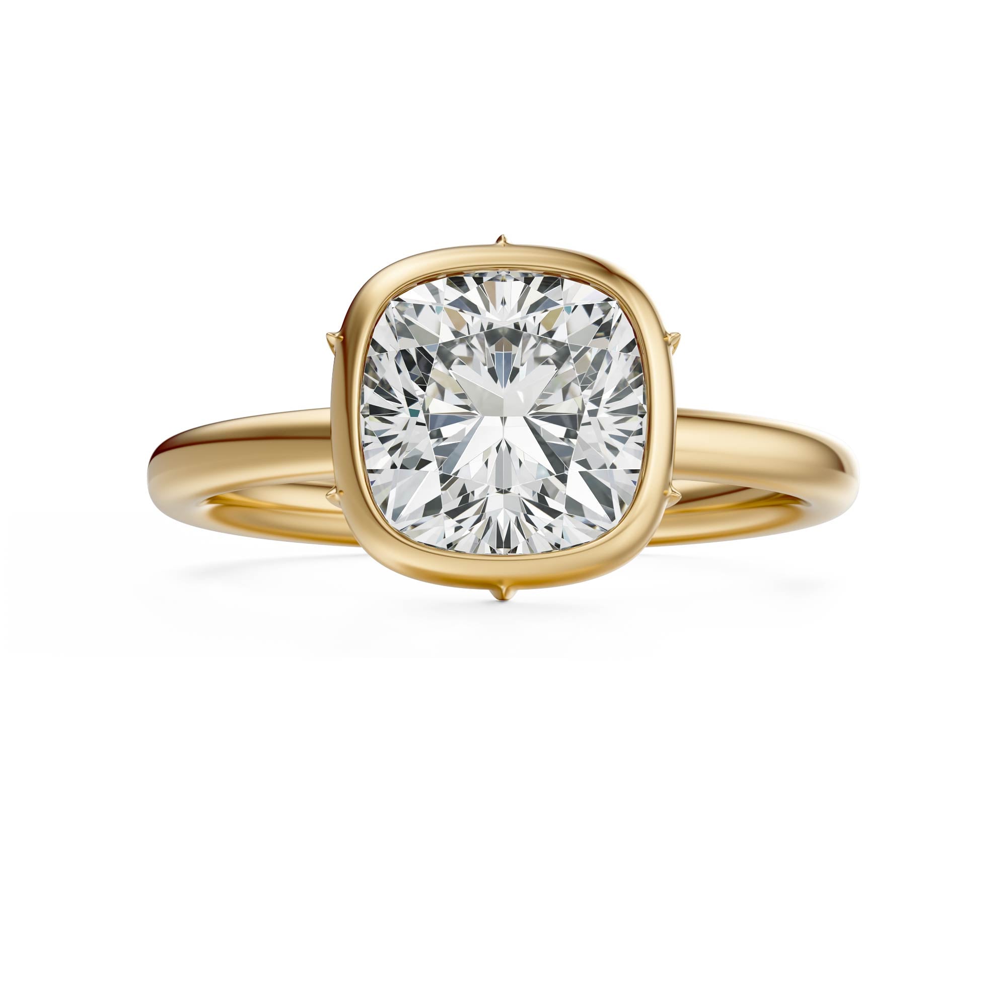 The Bezel Secret Garden Ring | Cushion | Setting Only