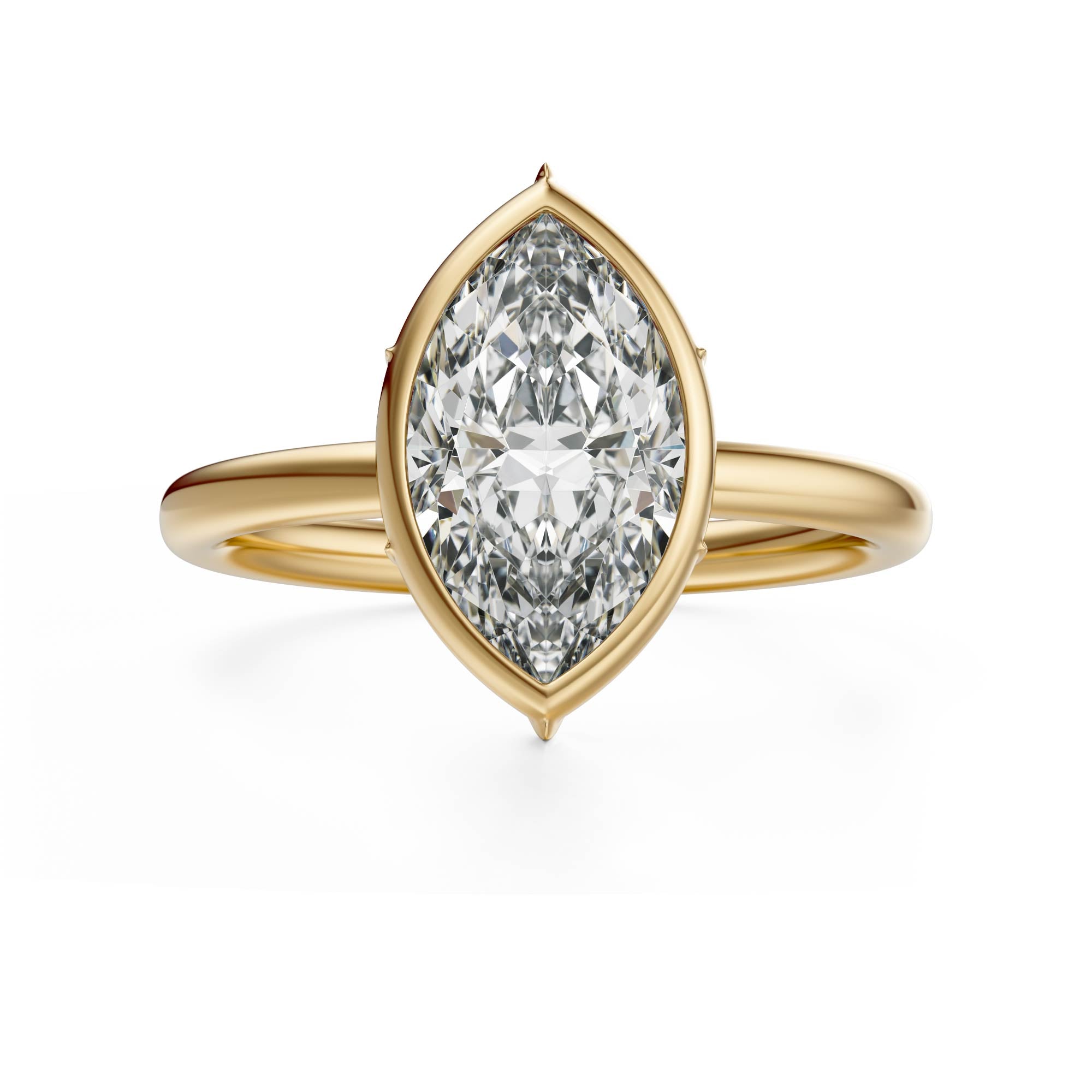 The Bezel Secret Garden Ring | Marquise | Setting Only