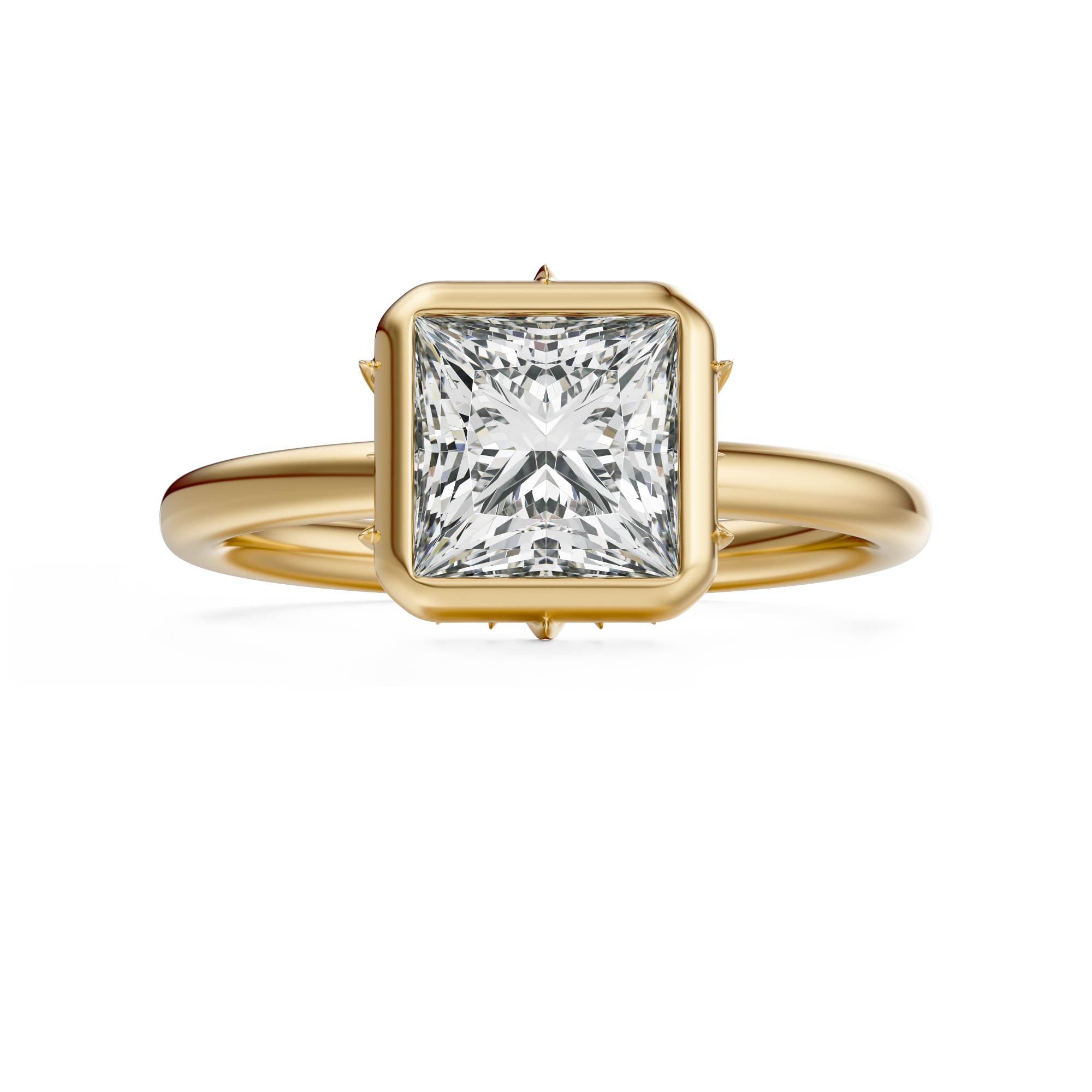 The Bezel Secret Garden Ring | Princess | Setting Only