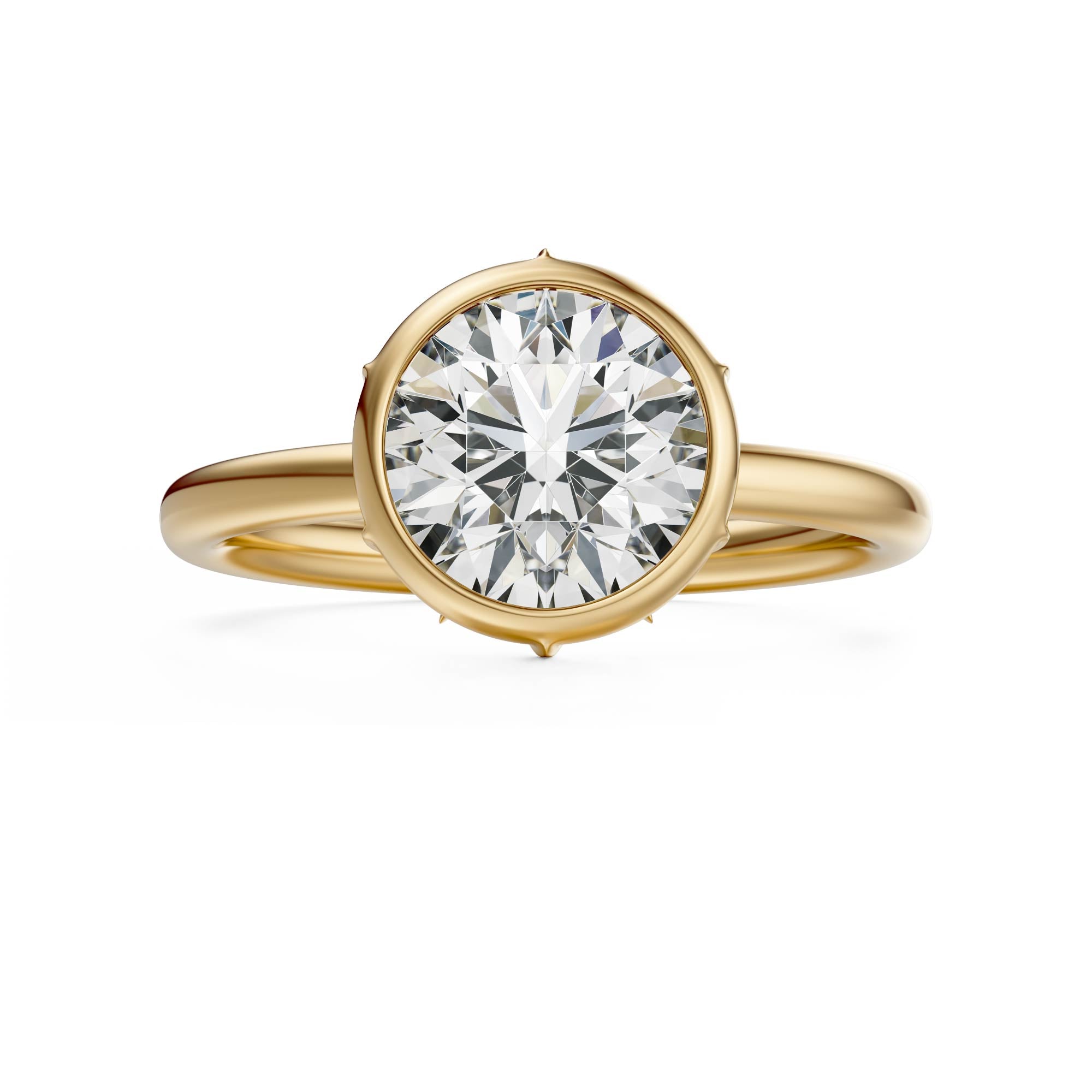 The Bezel Secret Garden Ring | Round | Setting Only