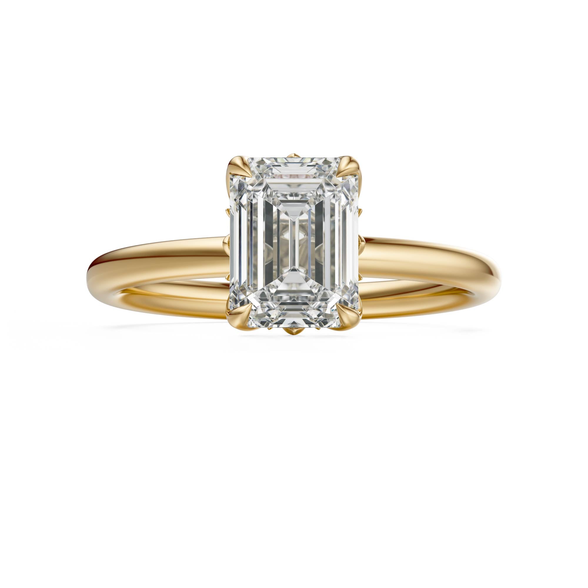 The Secret Garden Ring | Emerald Cut | Setting Only