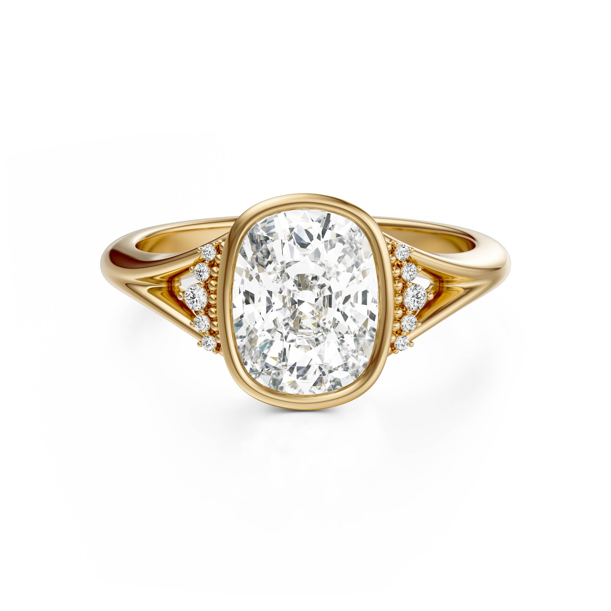 The Bezel Serendipity Ring | Elongated Cushion
