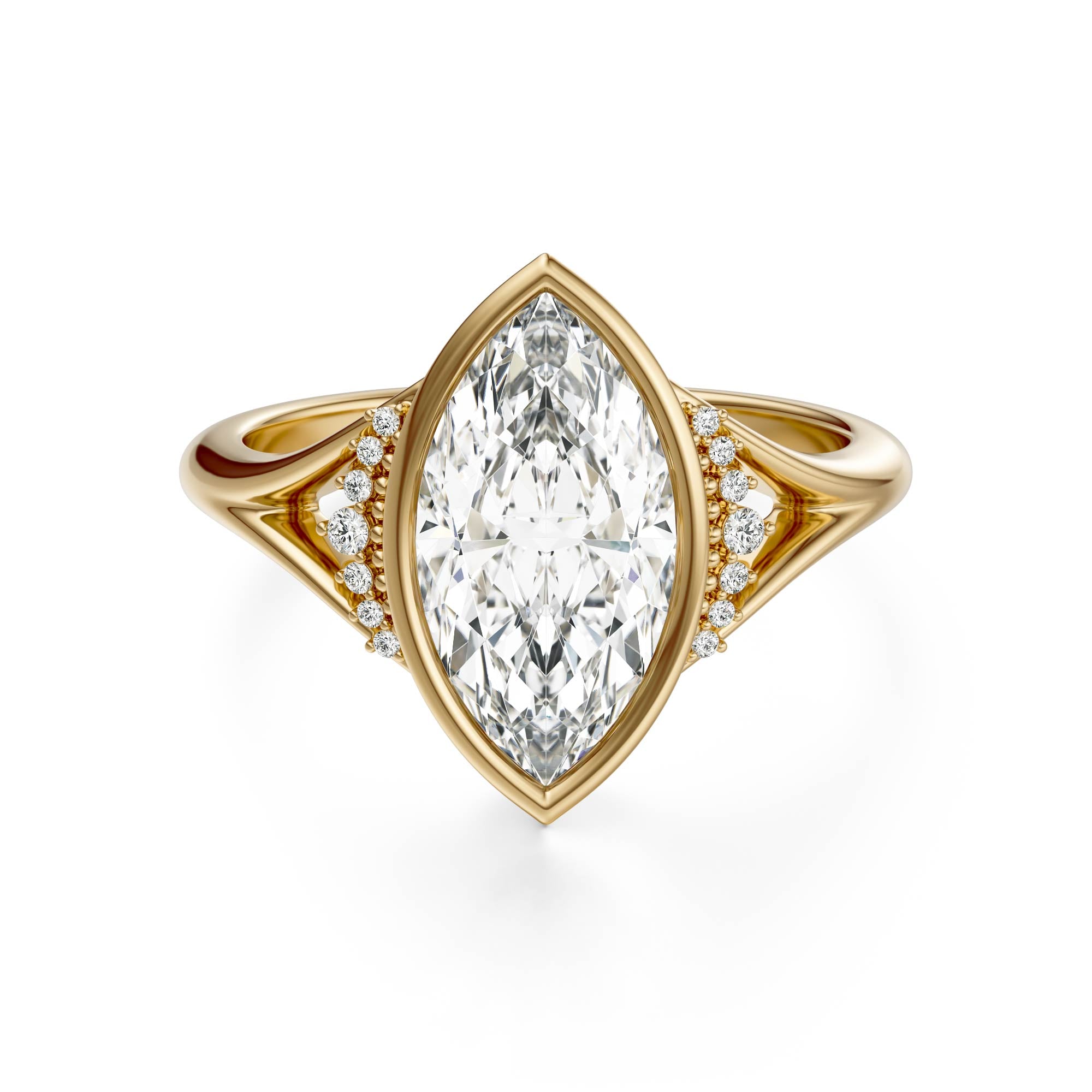 The Bezel Serendipity Ring | Marquise | Setting Only