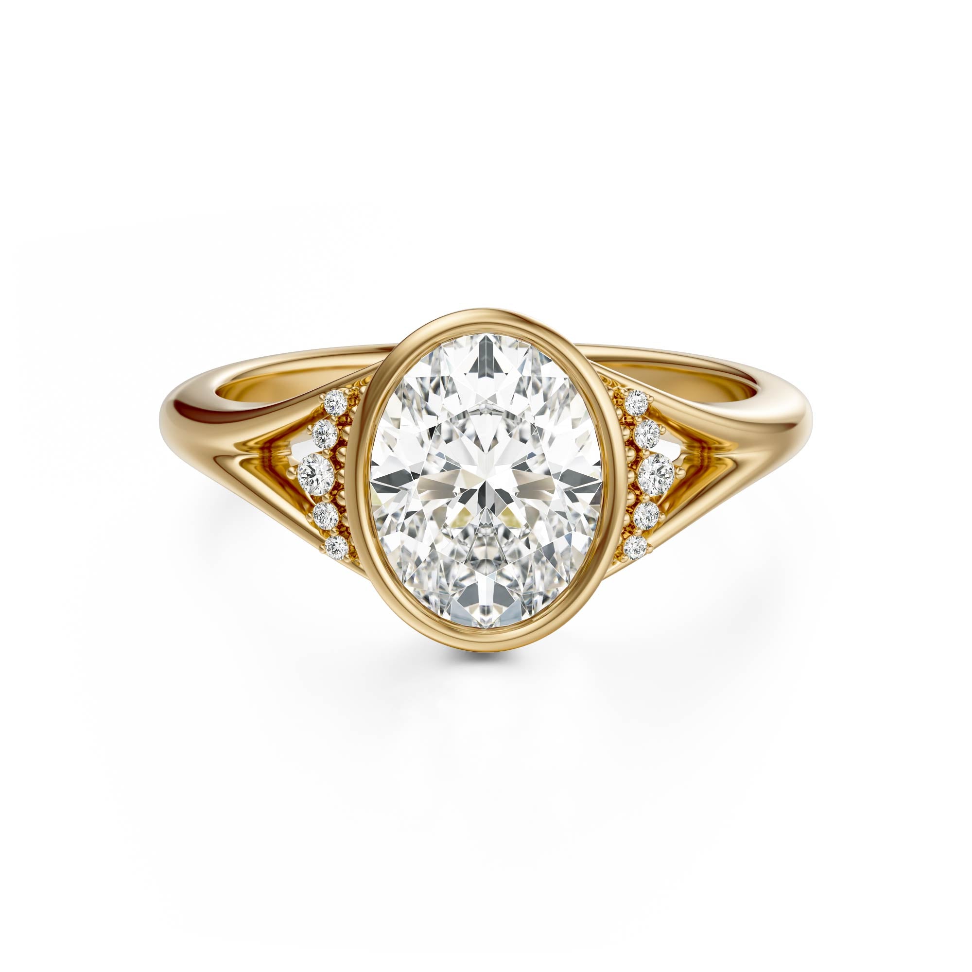 The Bezel Serendipity Ring | Oval