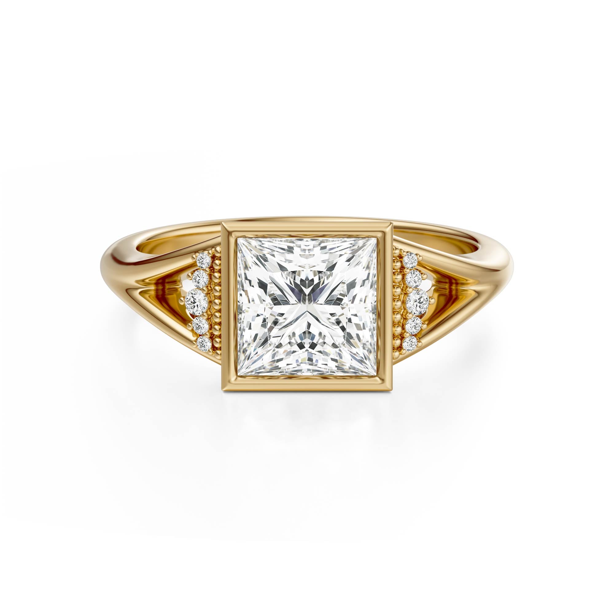 The Bezel Serendipity Ring | Princess | Setting Only
