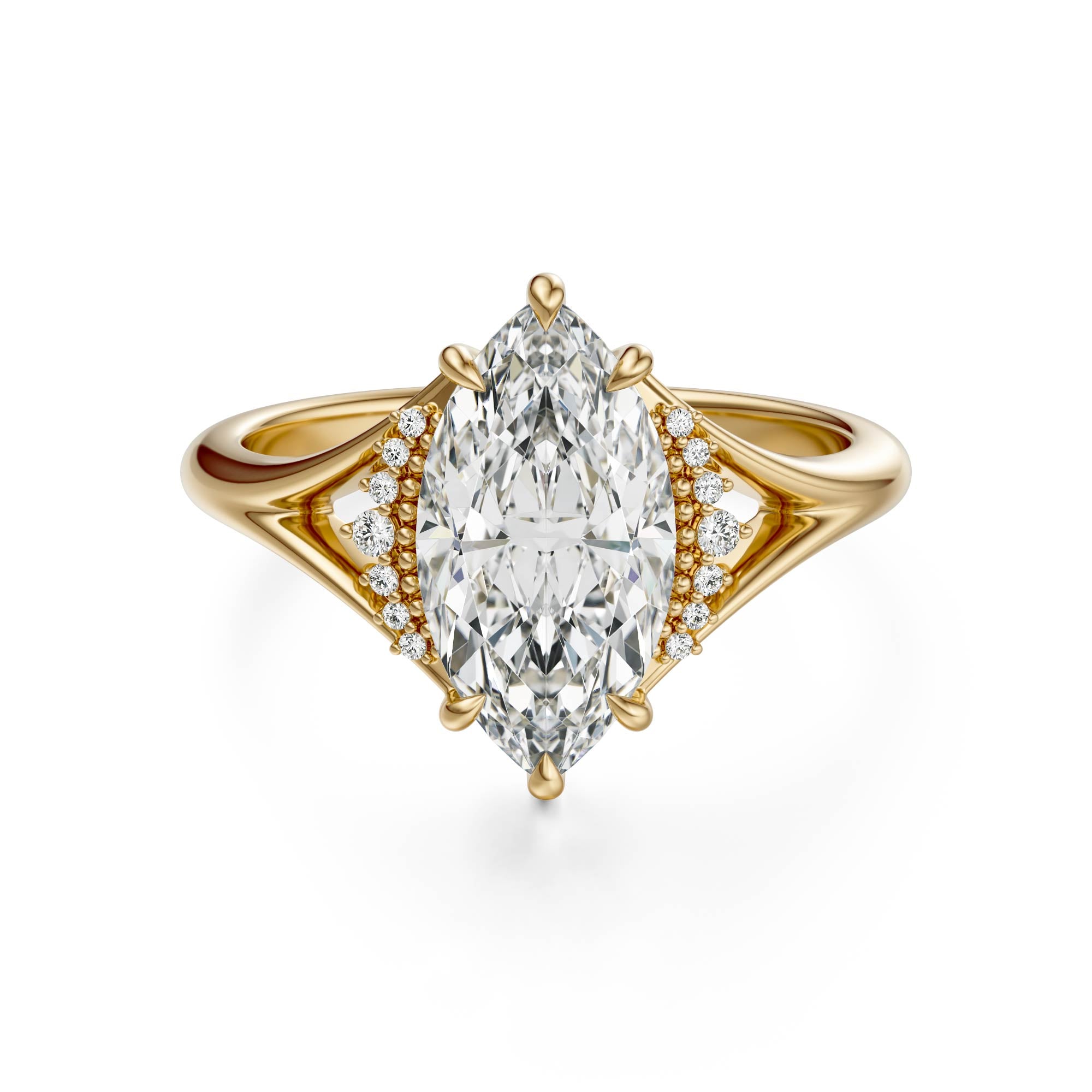 The Serendipity Ring | Marquise | Setting Only - Lavender Creek Gems
