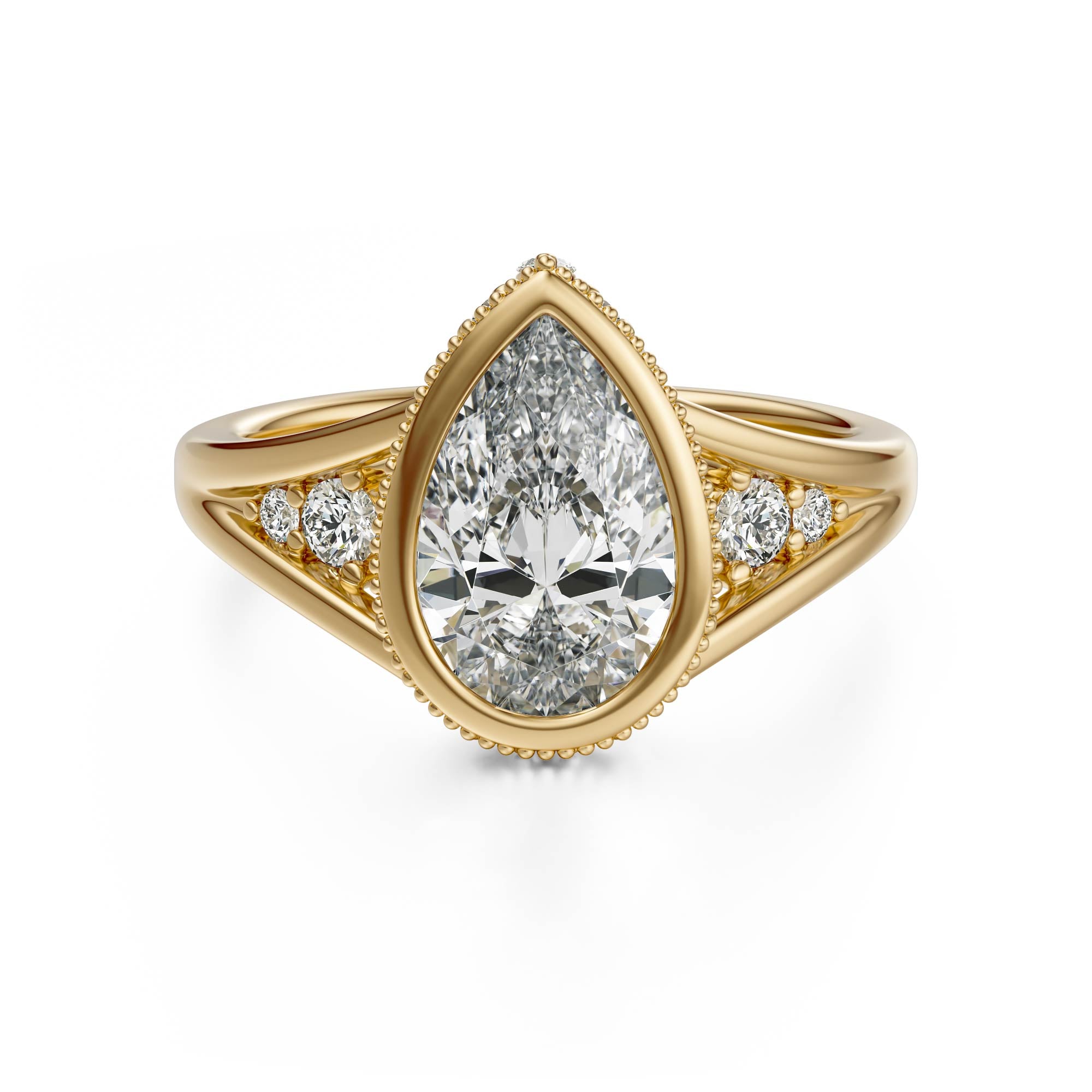 The Sitara Ring | Pear - Lavender Creek Gems