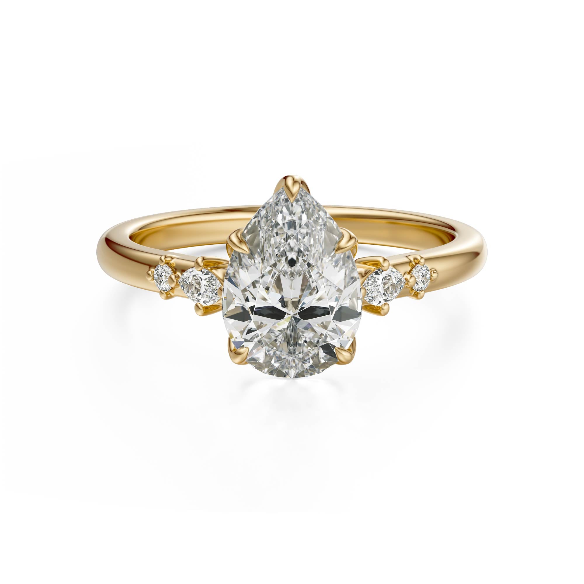 The Skye Ring | Pear | Setting Only - Lavender Creek Gems