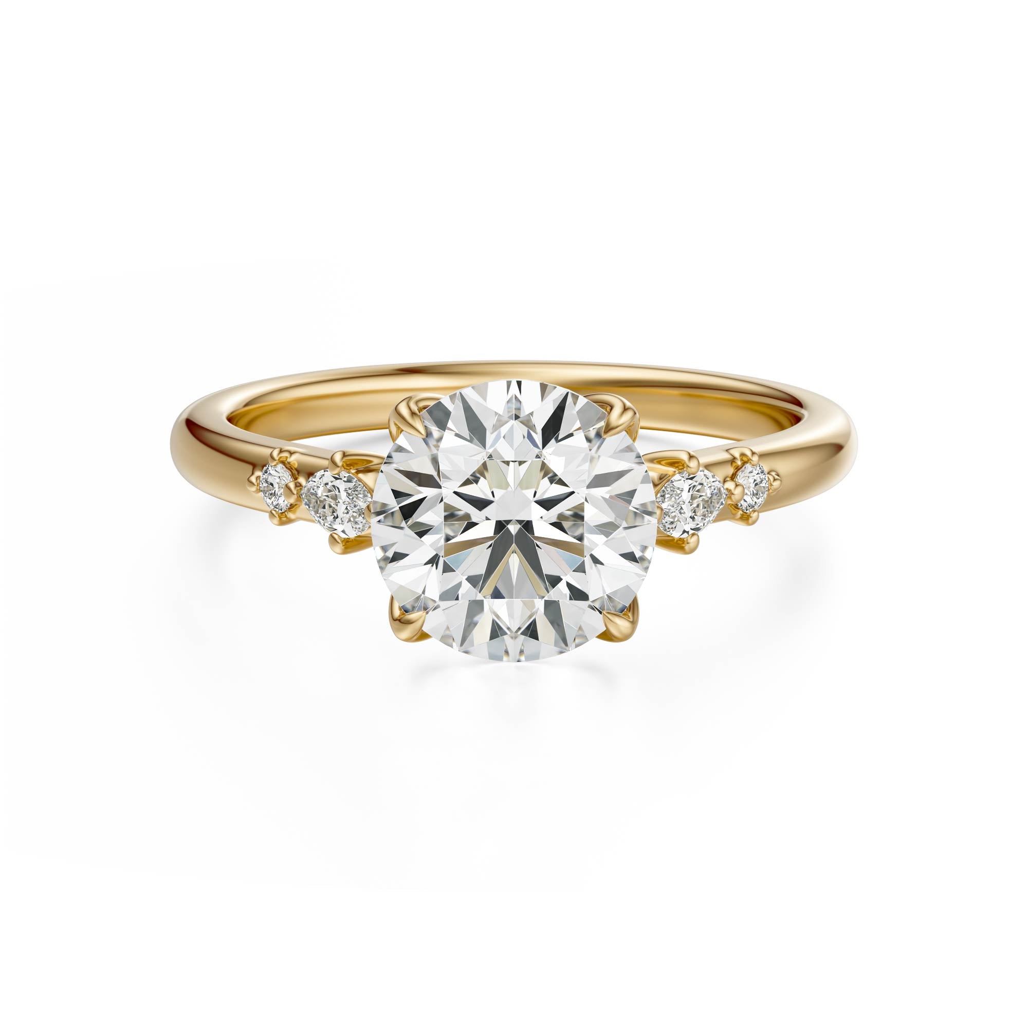 The Skye Ring | Round | Setting Only - Lavender Creek Gems