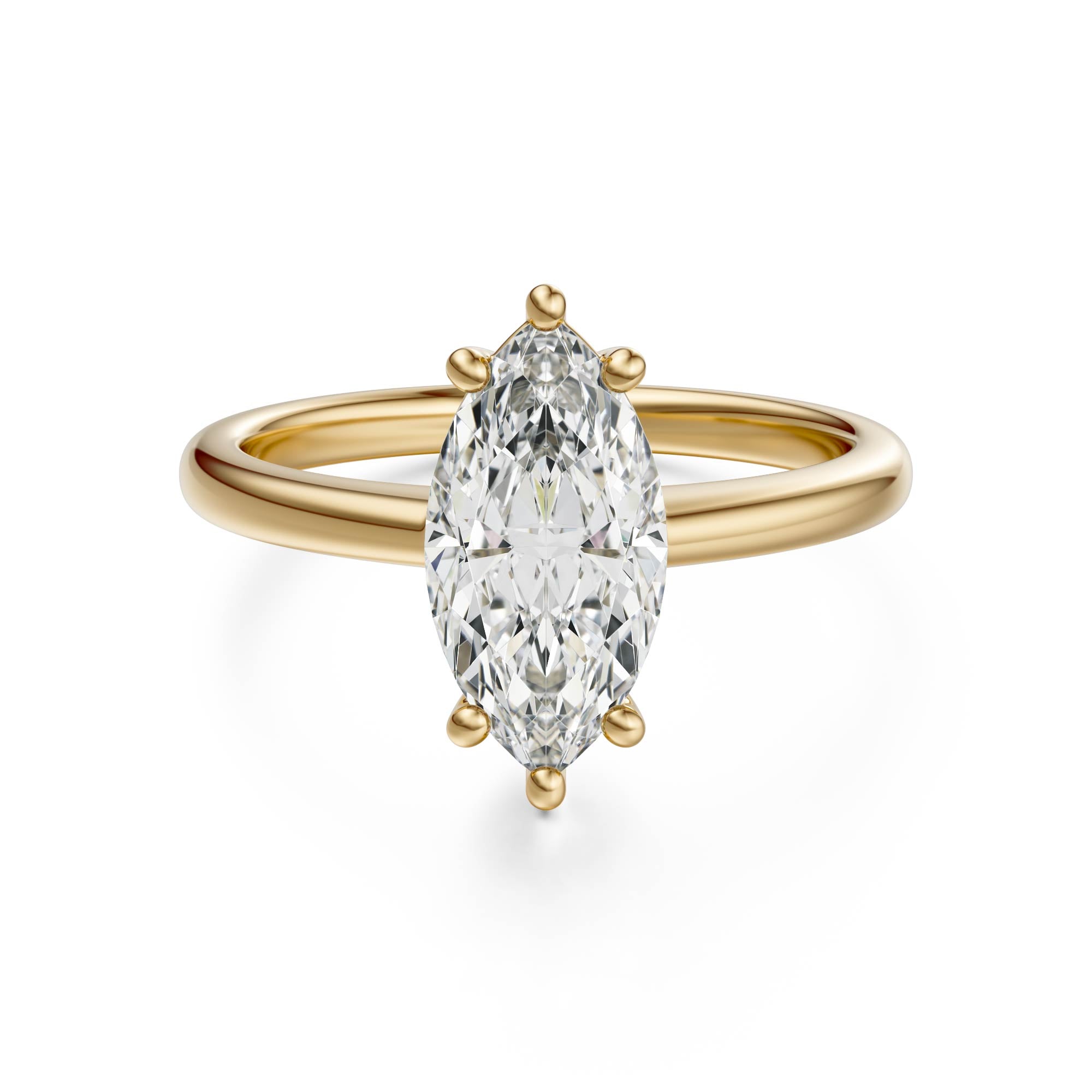 The Thalassa Ring | Marquise | Setting Only - Lavender Creek Gems