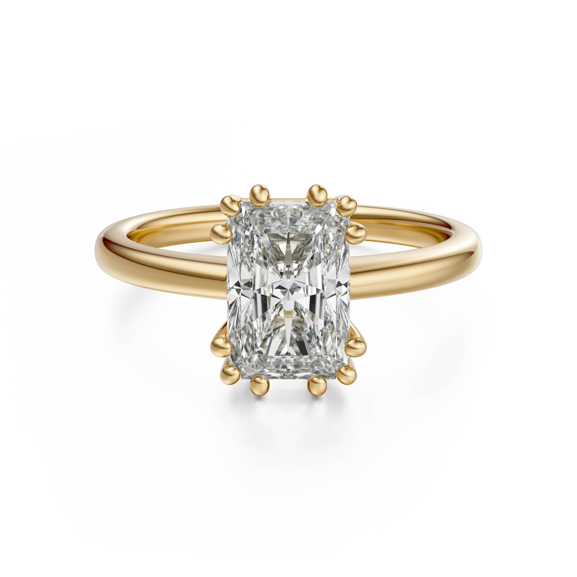 The Thalassa Ring | Radiant | Setting Only - Lavender Creek Gems