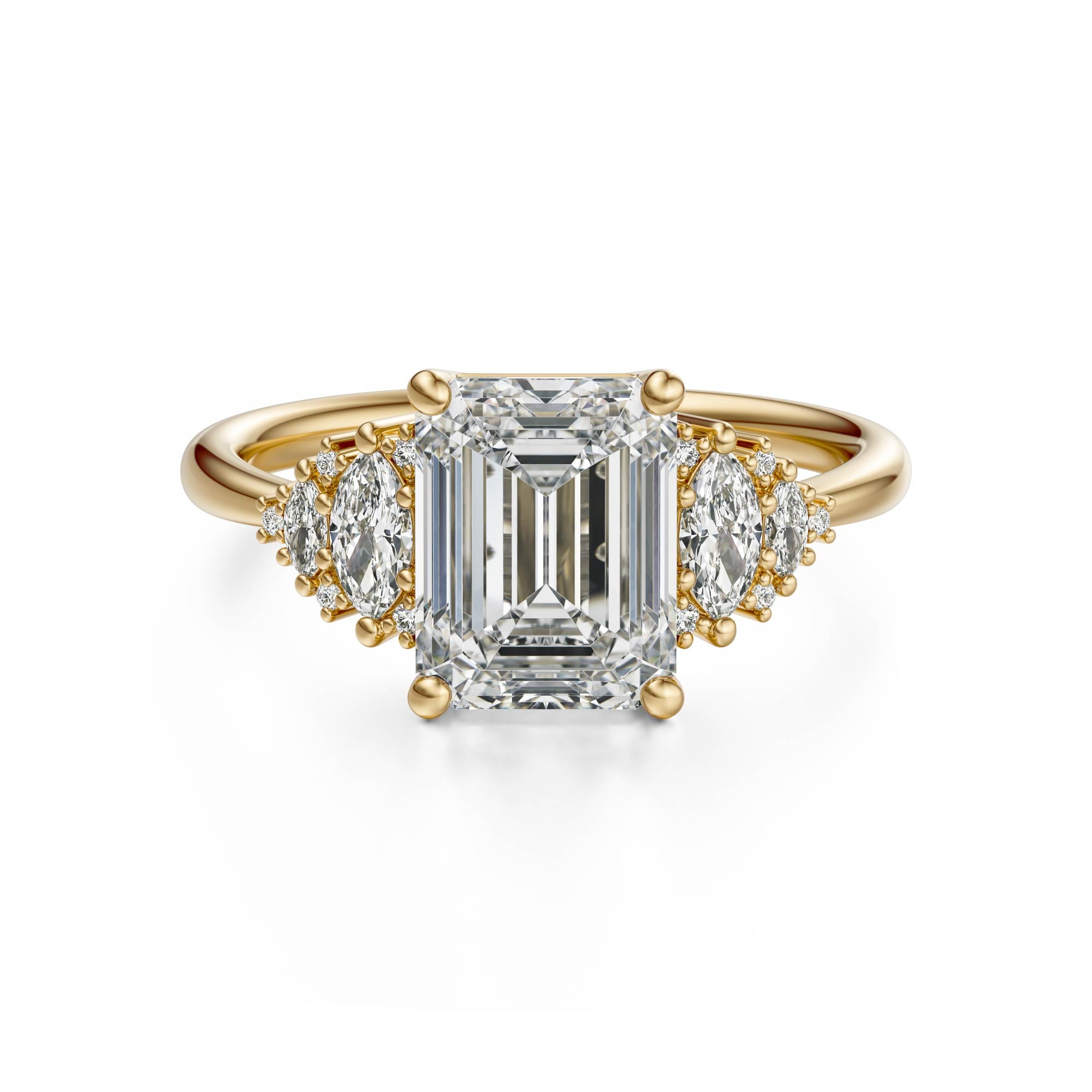 The Vivienne Ring | Emerald Cut