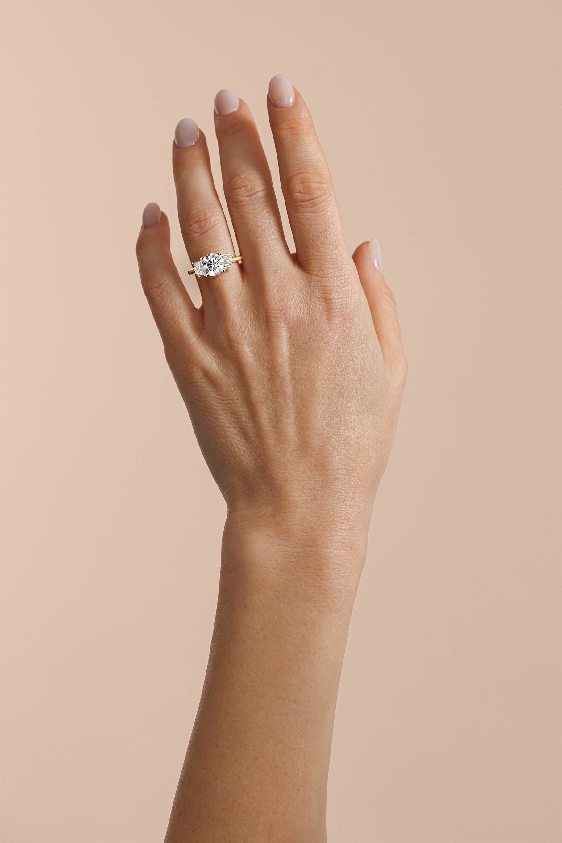 The Diamond Fleur Ring | Round | Setting Only - Lavender Creek Gems