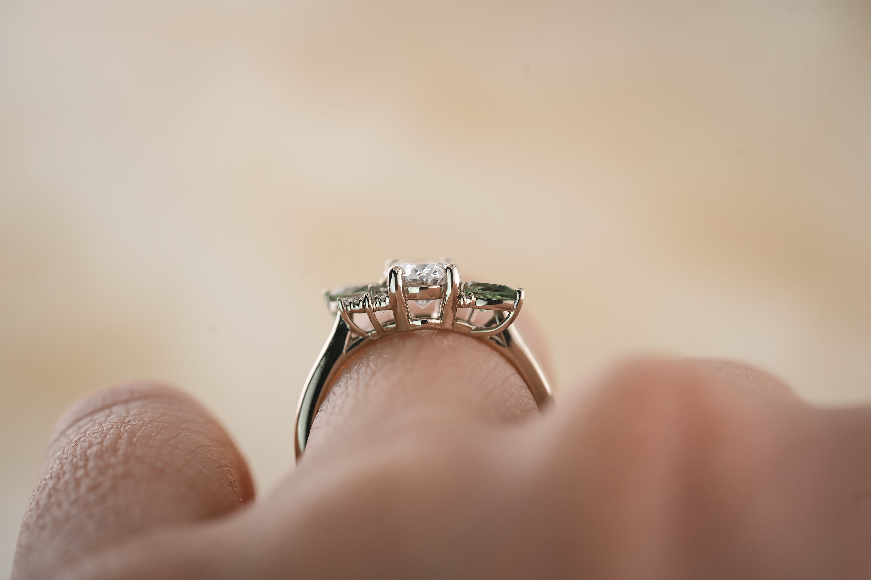 The Fleur 1.22 CT Oval Diamond Ring - Lavender Creek Gems
