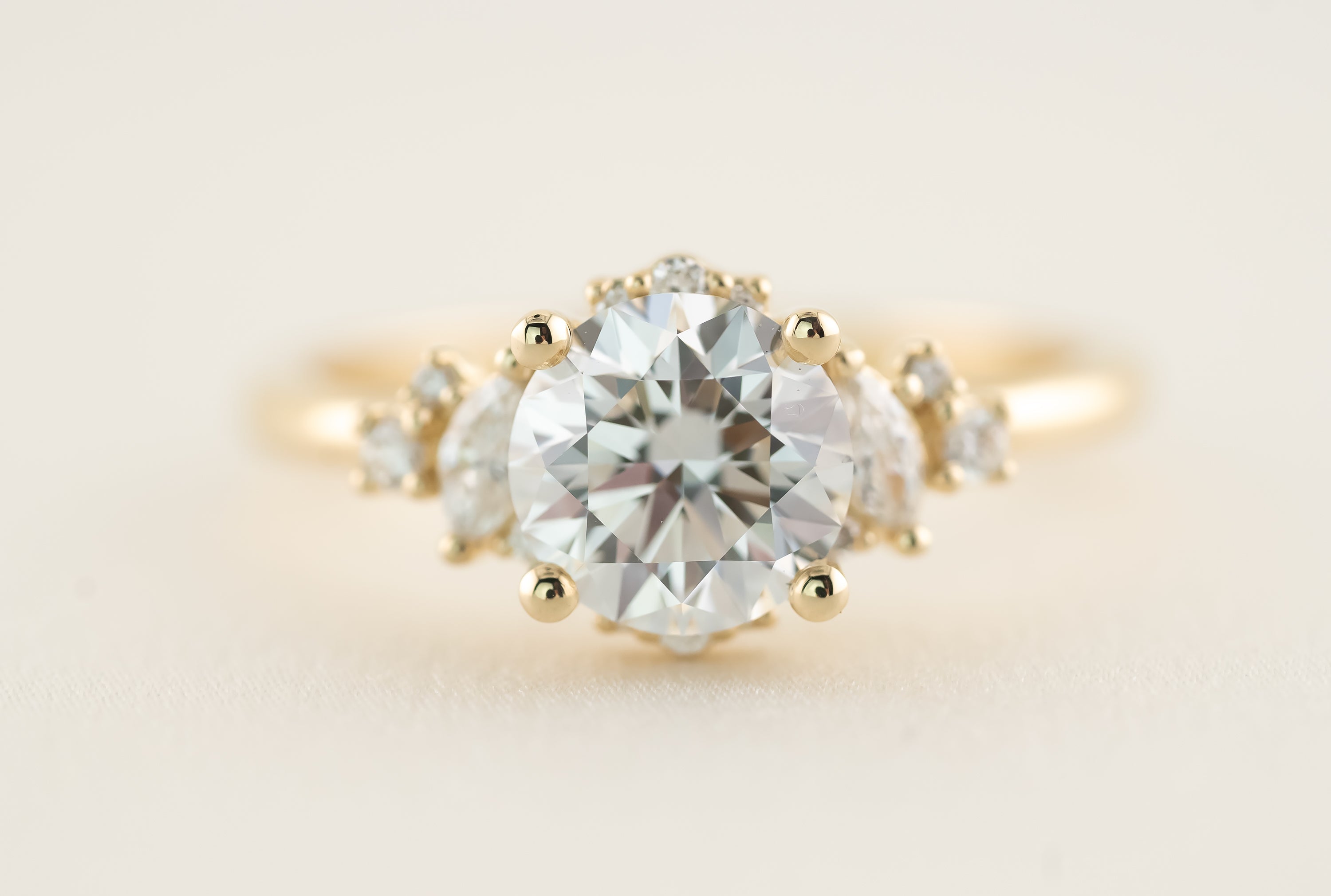 The Naevia 1.57 CT Round Diamond Ring - Lavender Creek Gems
