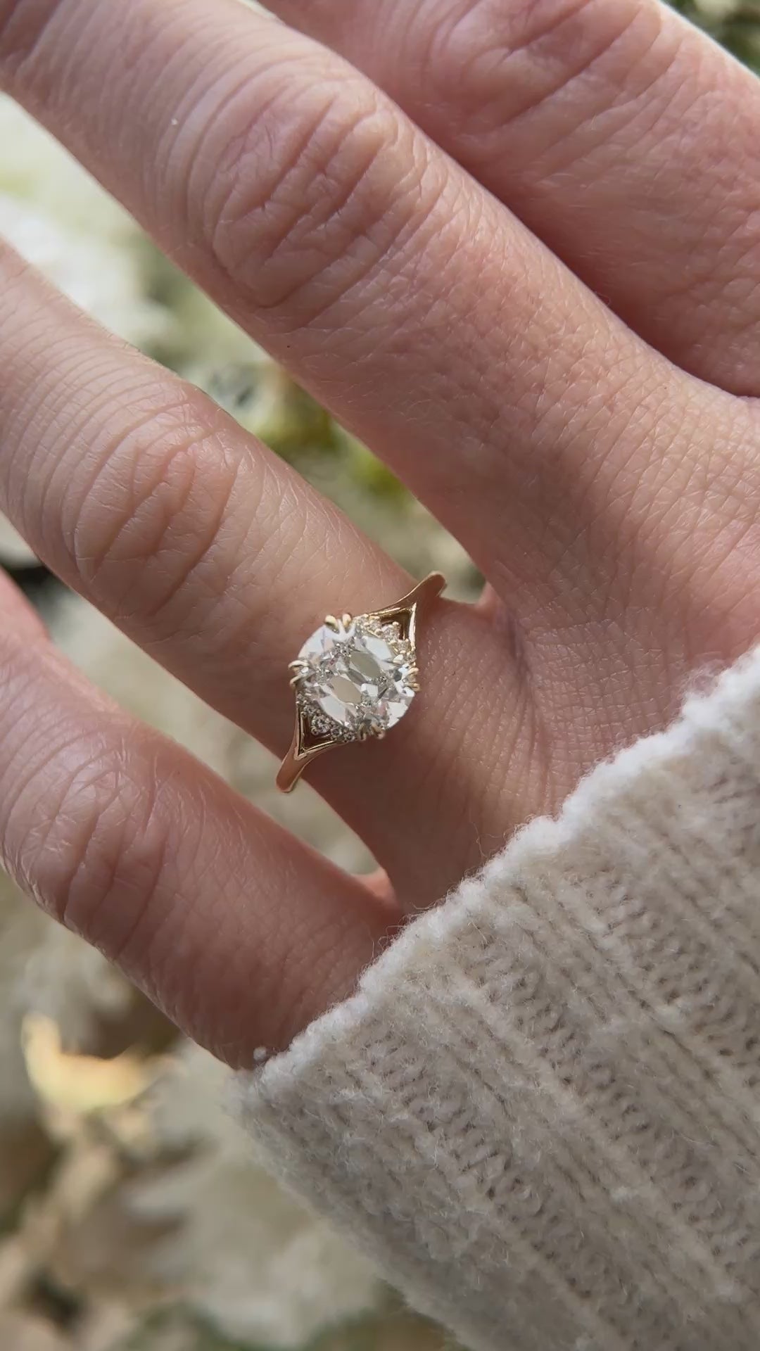 The Serendipity Ring | 1.6 CT Antique Cushion Diamond