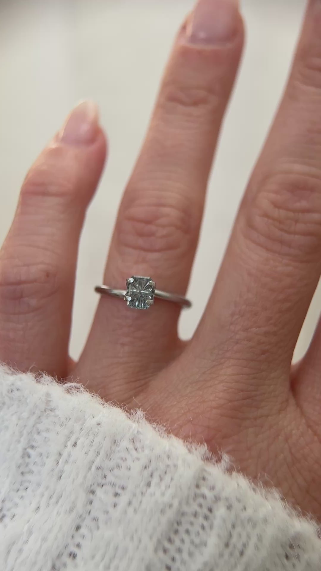 0.65 Rectangular Starbrite™ Cut Blue Montana Sapphire