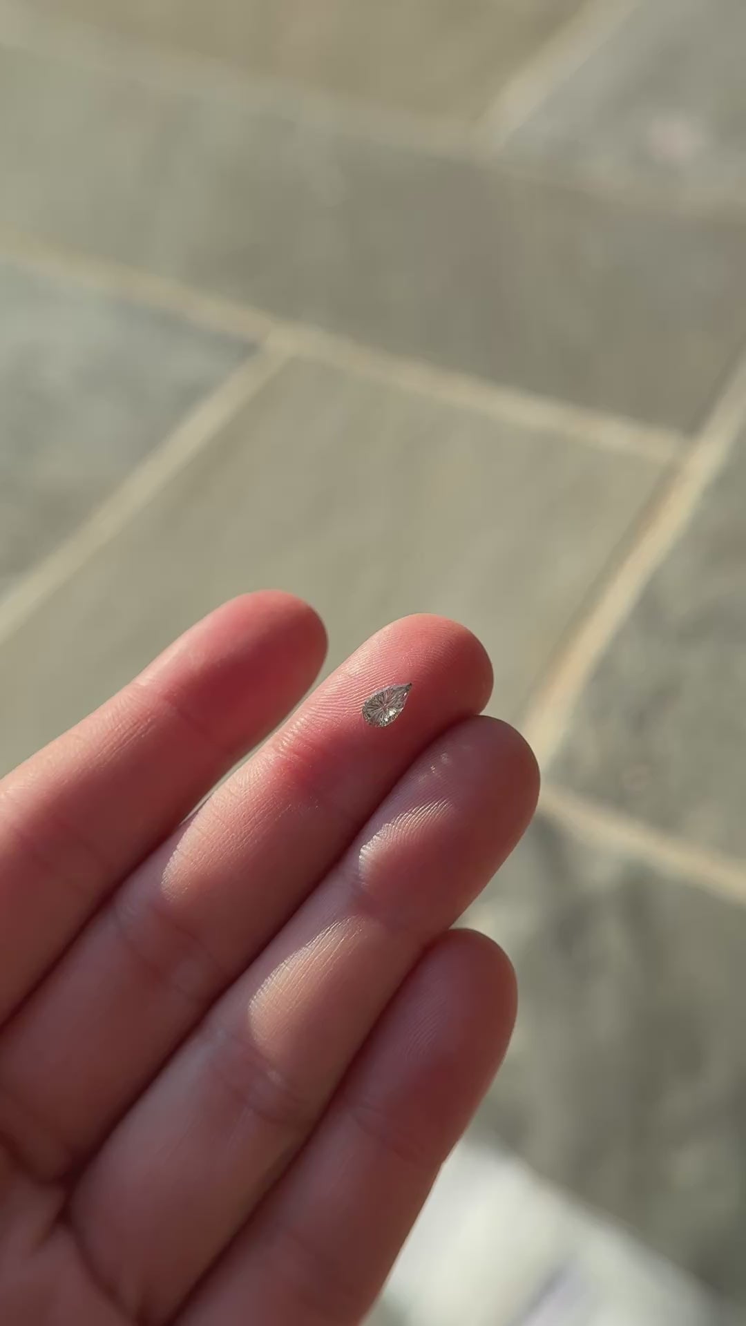 0.49 CT Pear Starbrite™ Cut Green Montana Sapphire