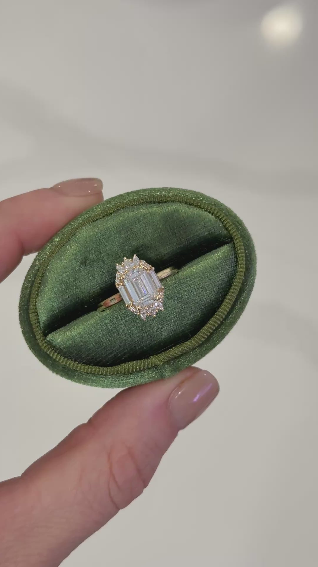 The Georgia Ring | Emerald Cut Diamond | Ready to Ship