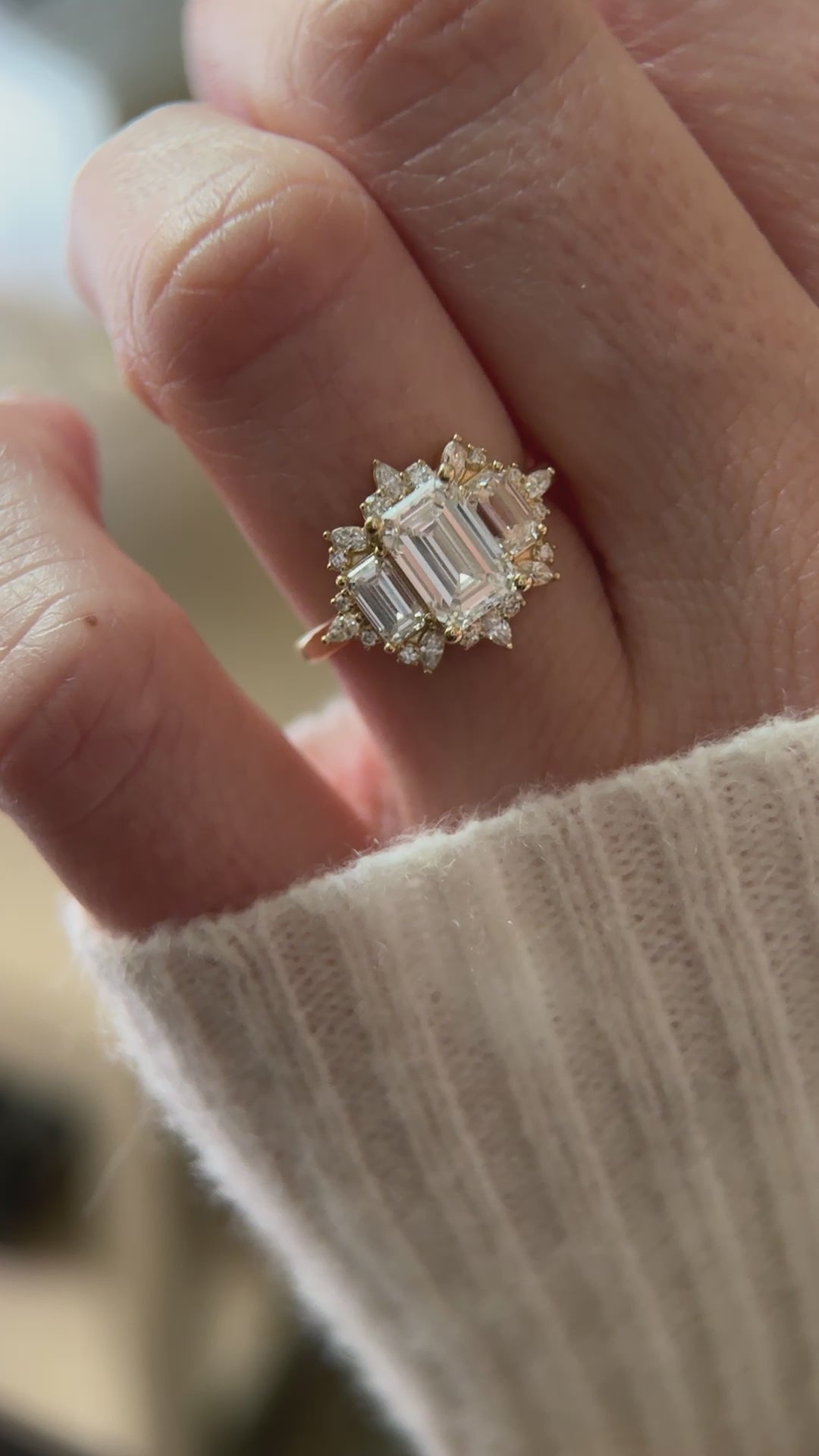 The Marial 1.59 CT Emerald Cut Diamond Ring
