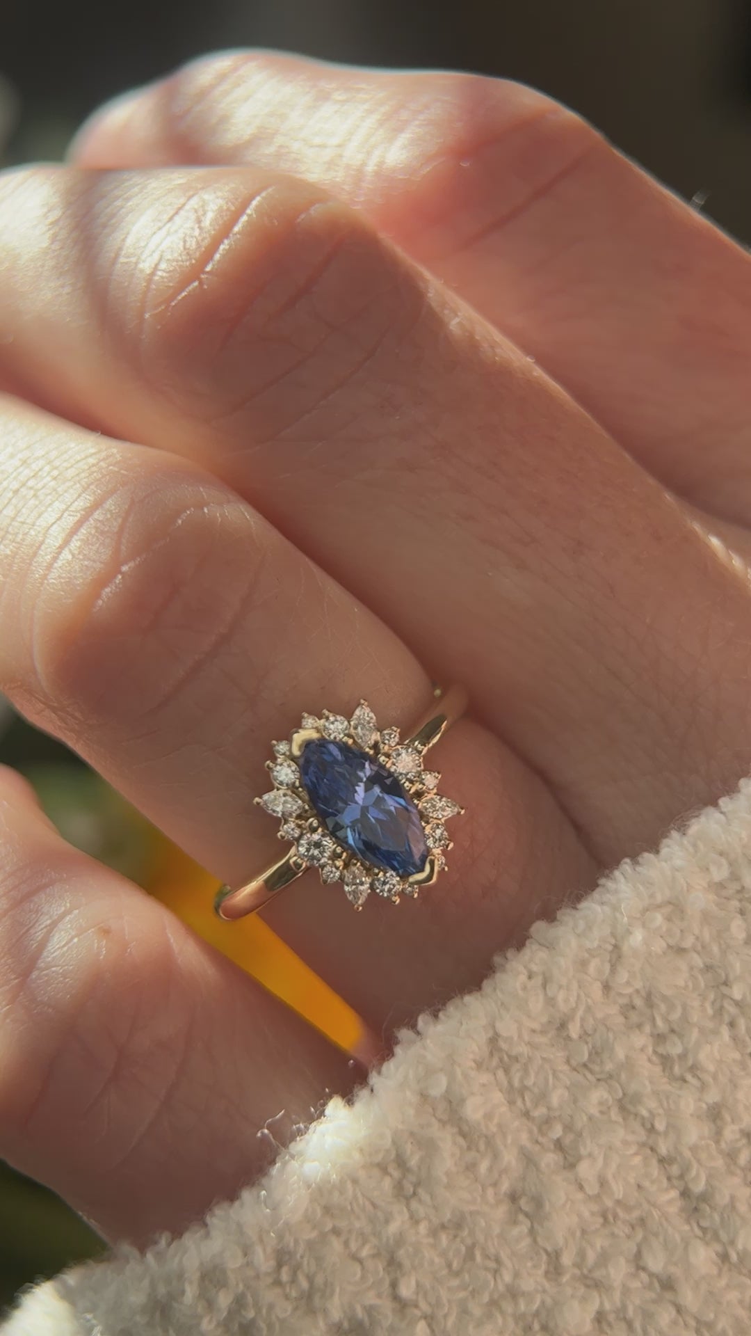 The Eleanor Ring | 1.5 CT Marquise Green Sapphire