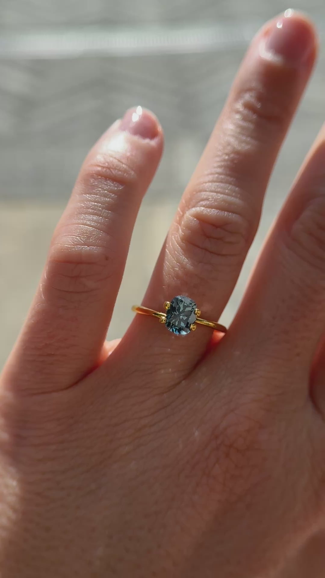 1.61 CT Fancy Oval Cut Blue Sapphire