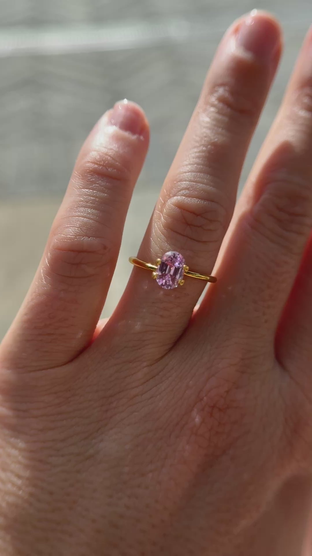 1.51 CT Oval Cut Pink Sapphire