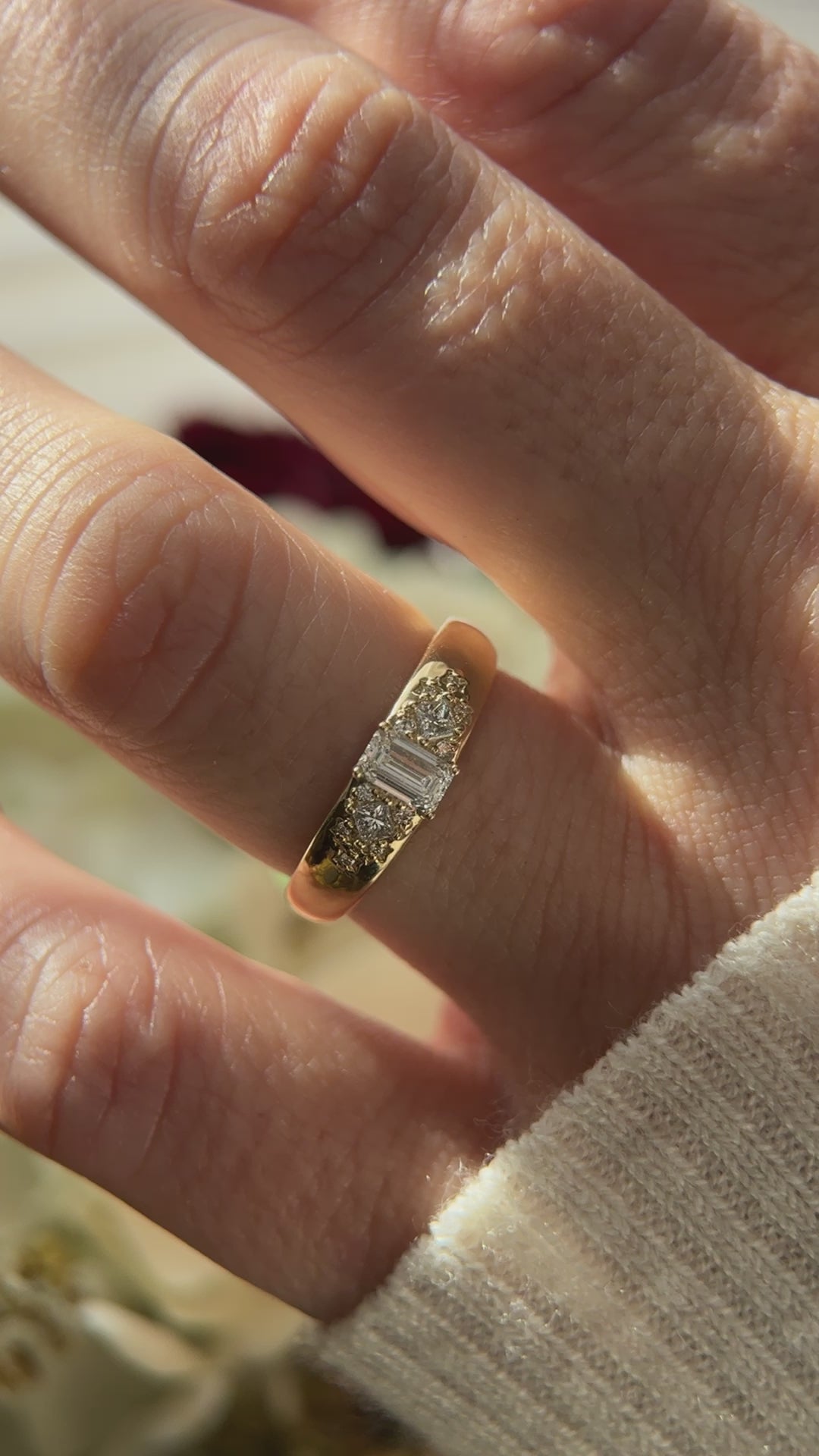 The Astral Ring | Emerald Cut Diamond