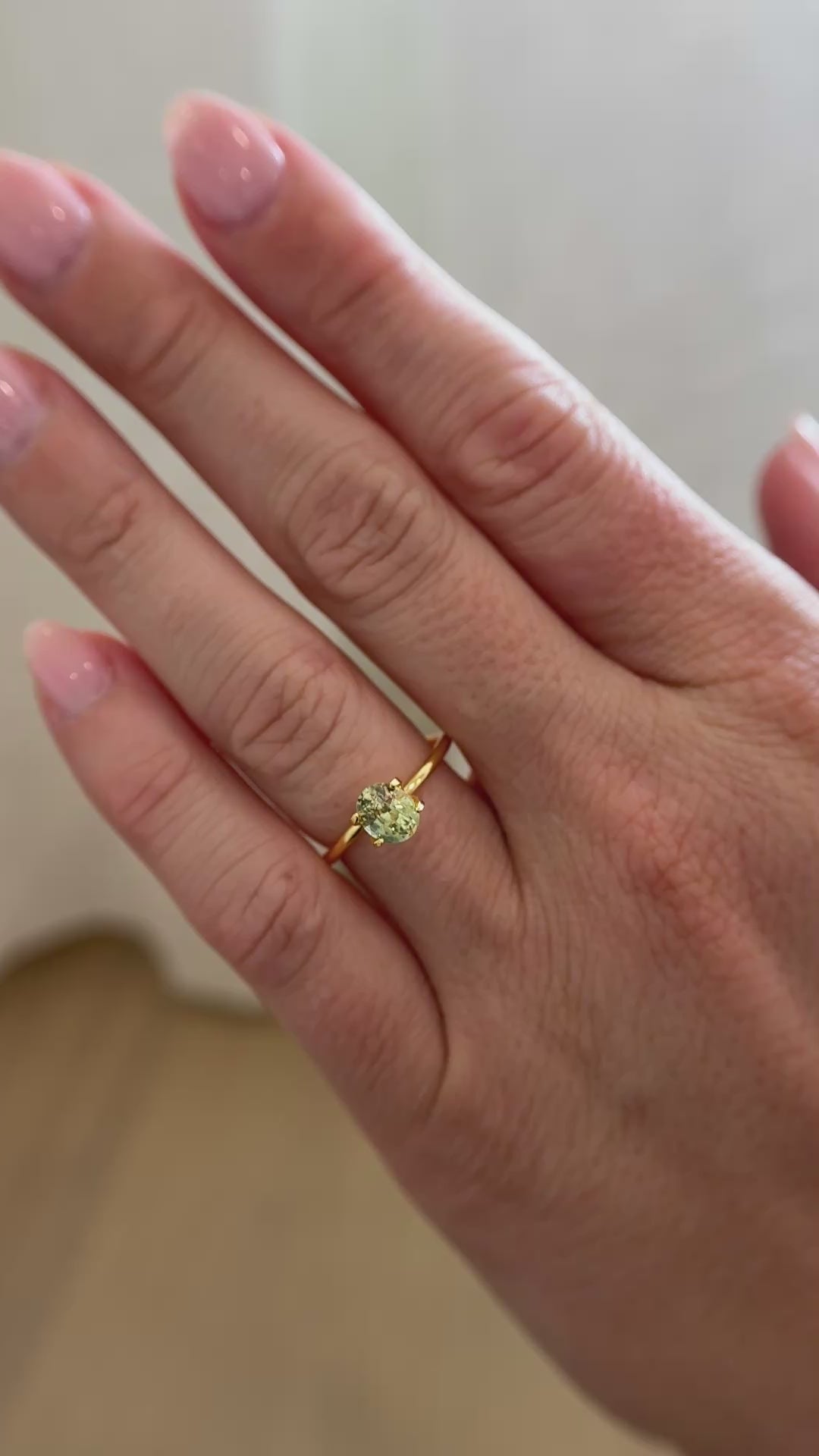 1.34 CT Oval Cut Parti Sapphire