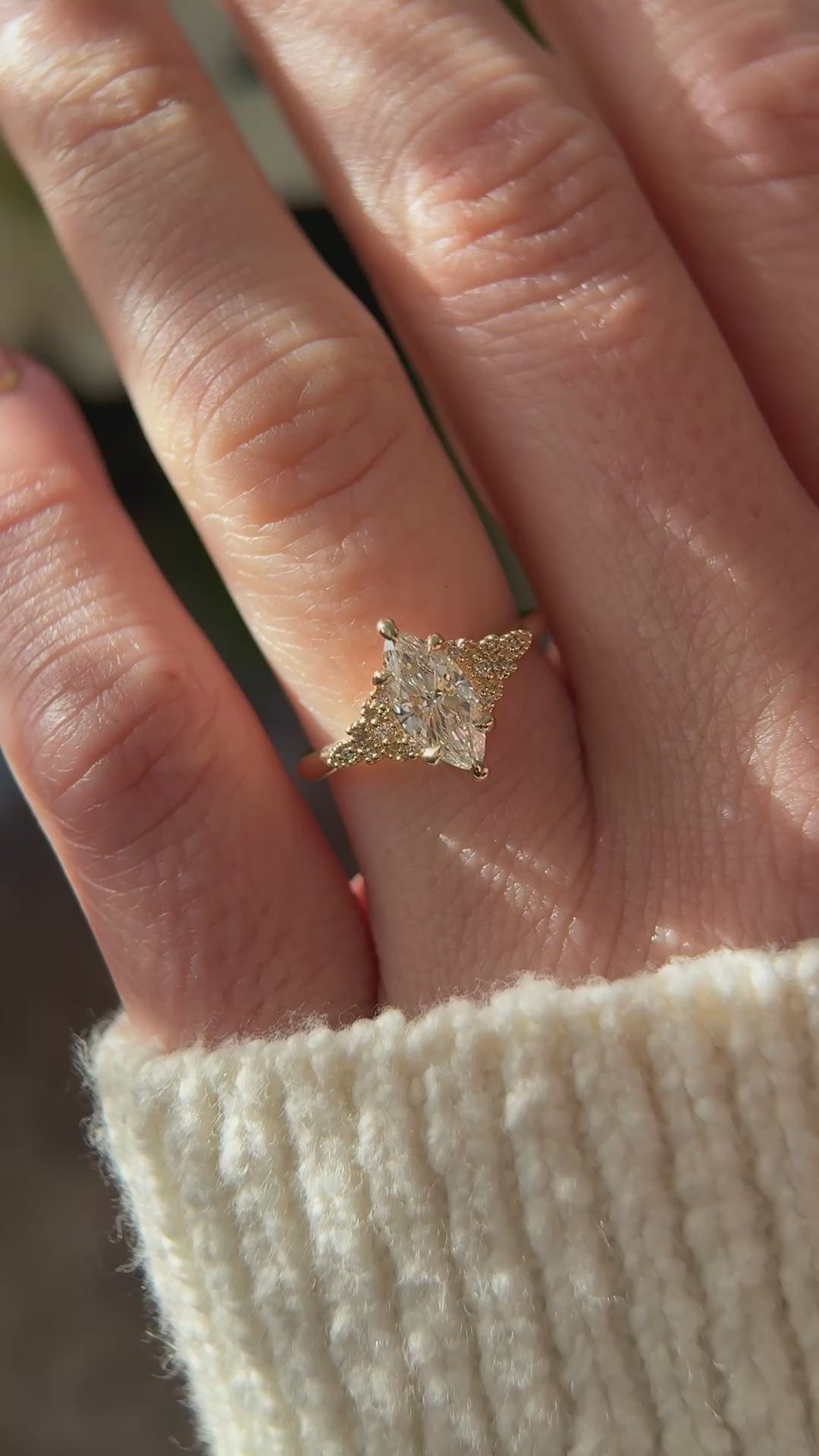 The Art Deco Maeve Ring | 1 CT Marquise Diamond