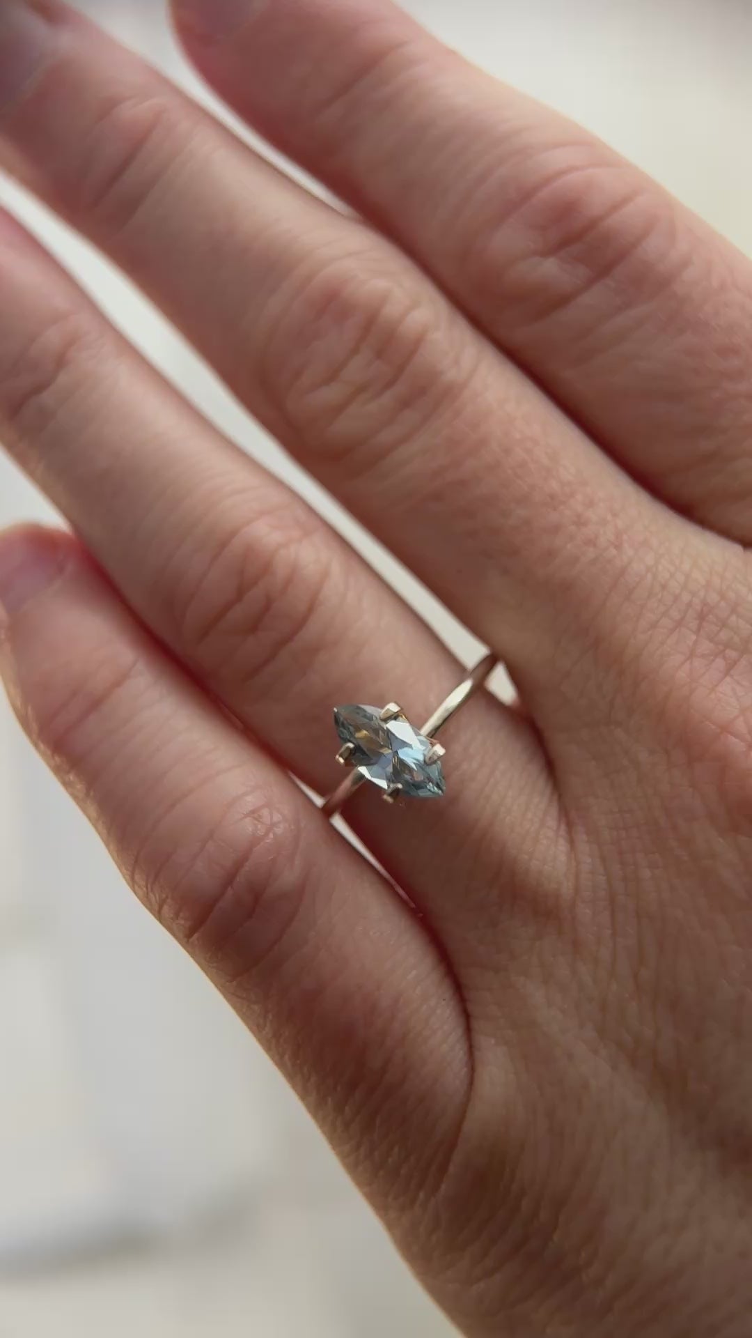 1.22 CT Marquise Cut Blue Sapphire