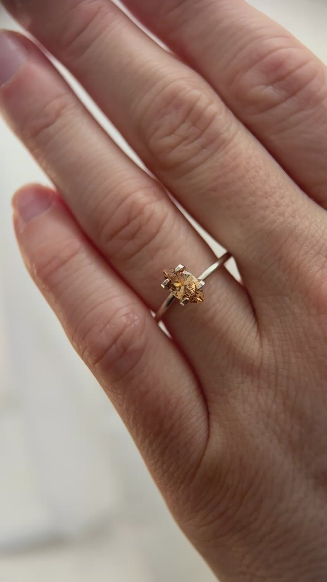 1.56 CT Marquise Cut Orange Sapphire