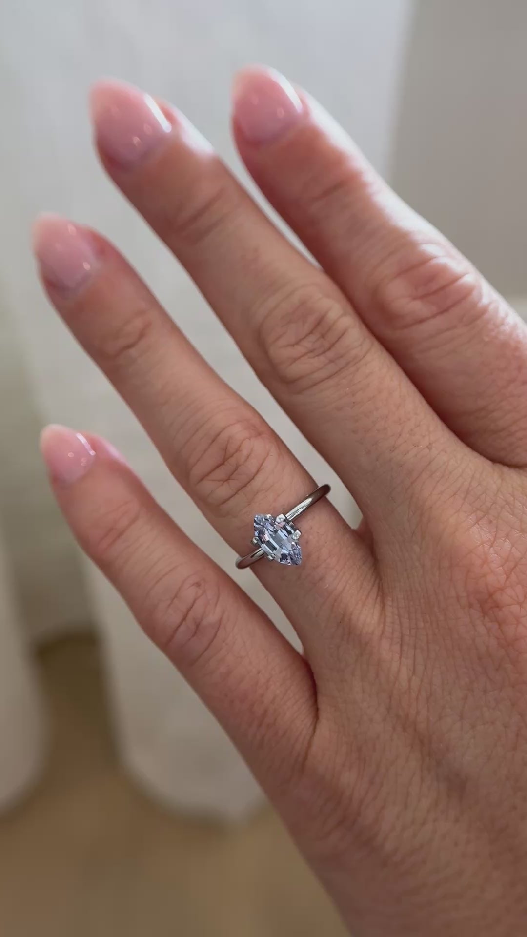 1.08 CT Marquise Cut Blue Sapphire