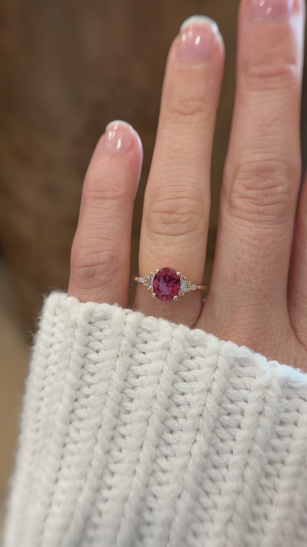 The Maeve Ring | 1.92 CT Oval Red Spinel