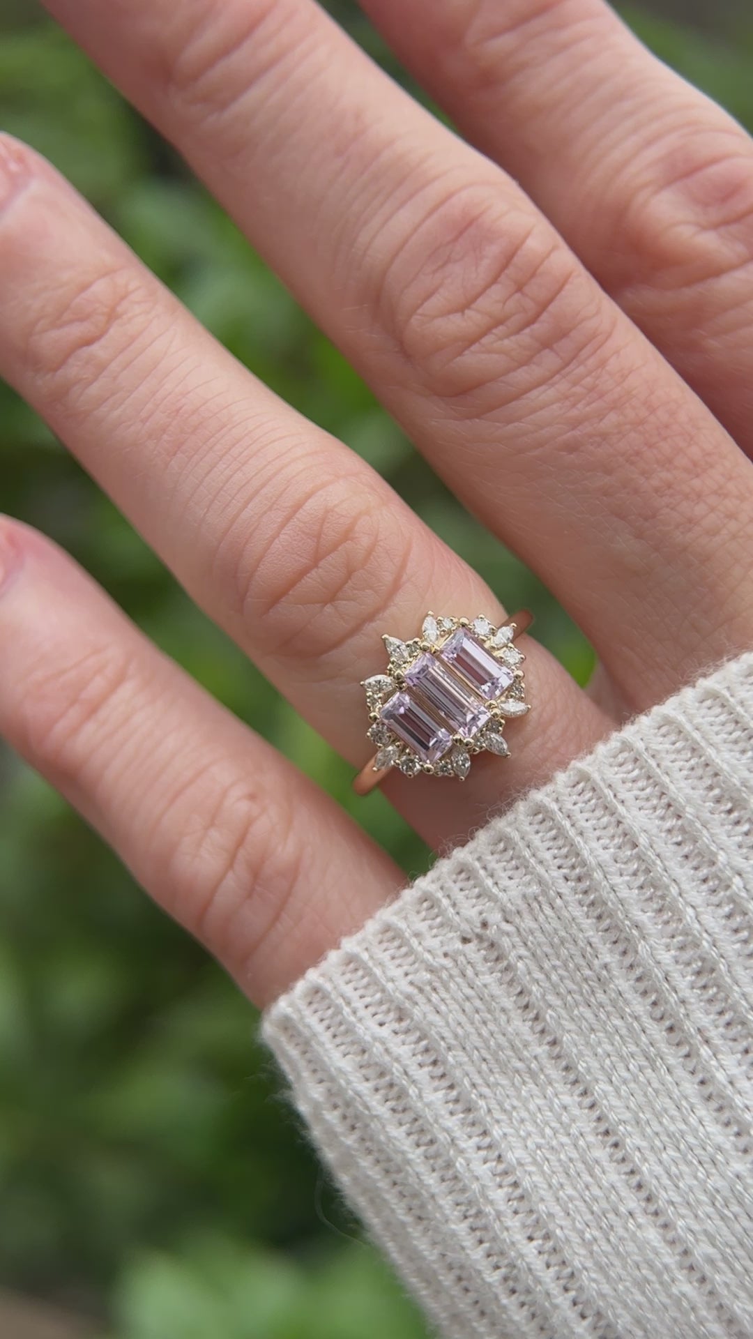 The Marial Ring | Lilac Spinel