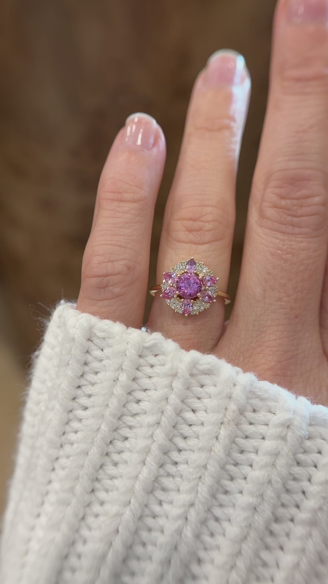 The Marigold Ring | Pink Sapphire
