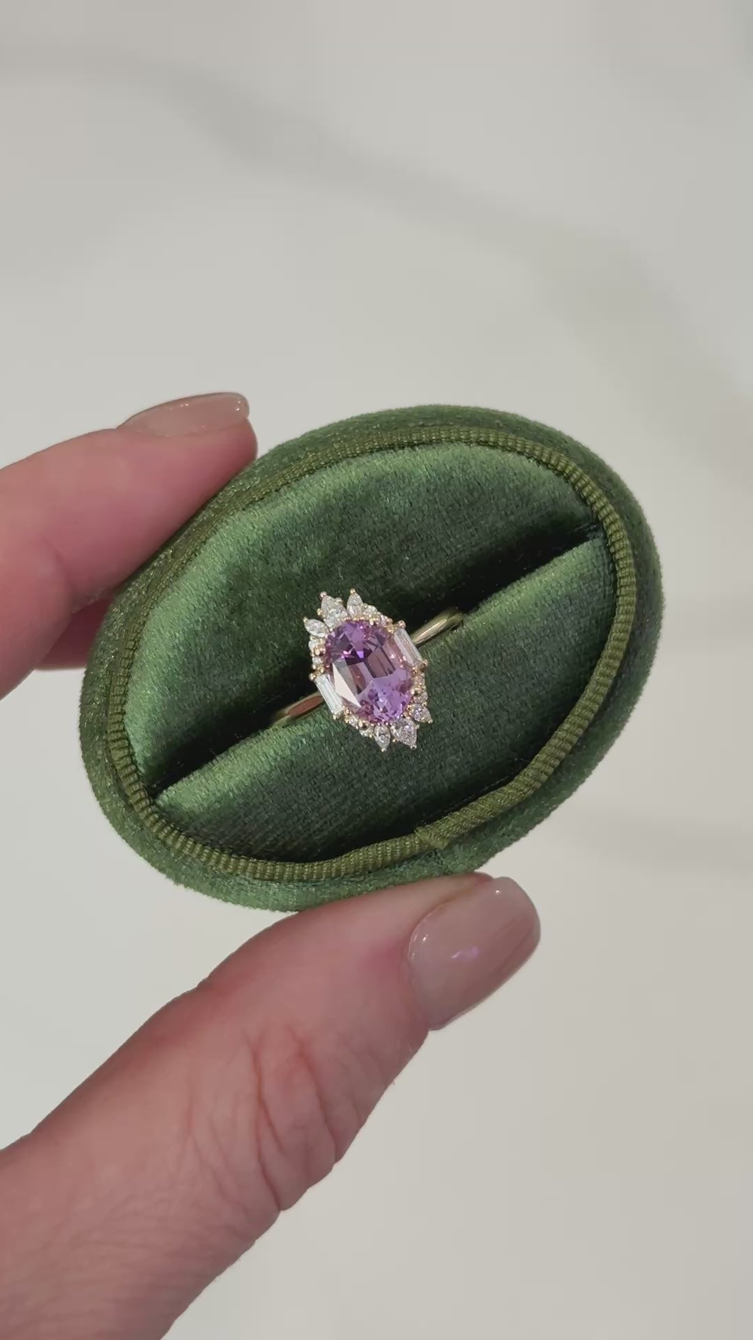 The Georgia Ring | 2.27 CT Oval Purple Sapphire