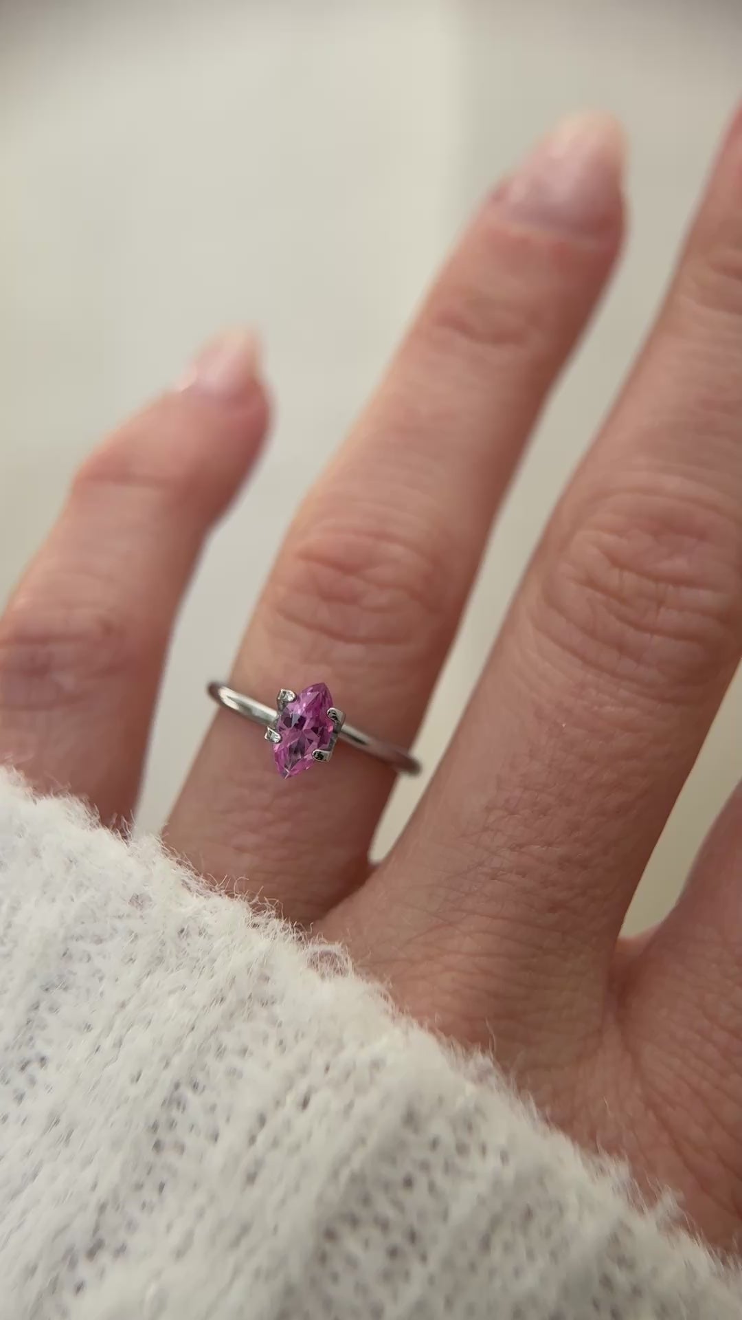 0.50 CT Marquise Cut Pink Sapphire